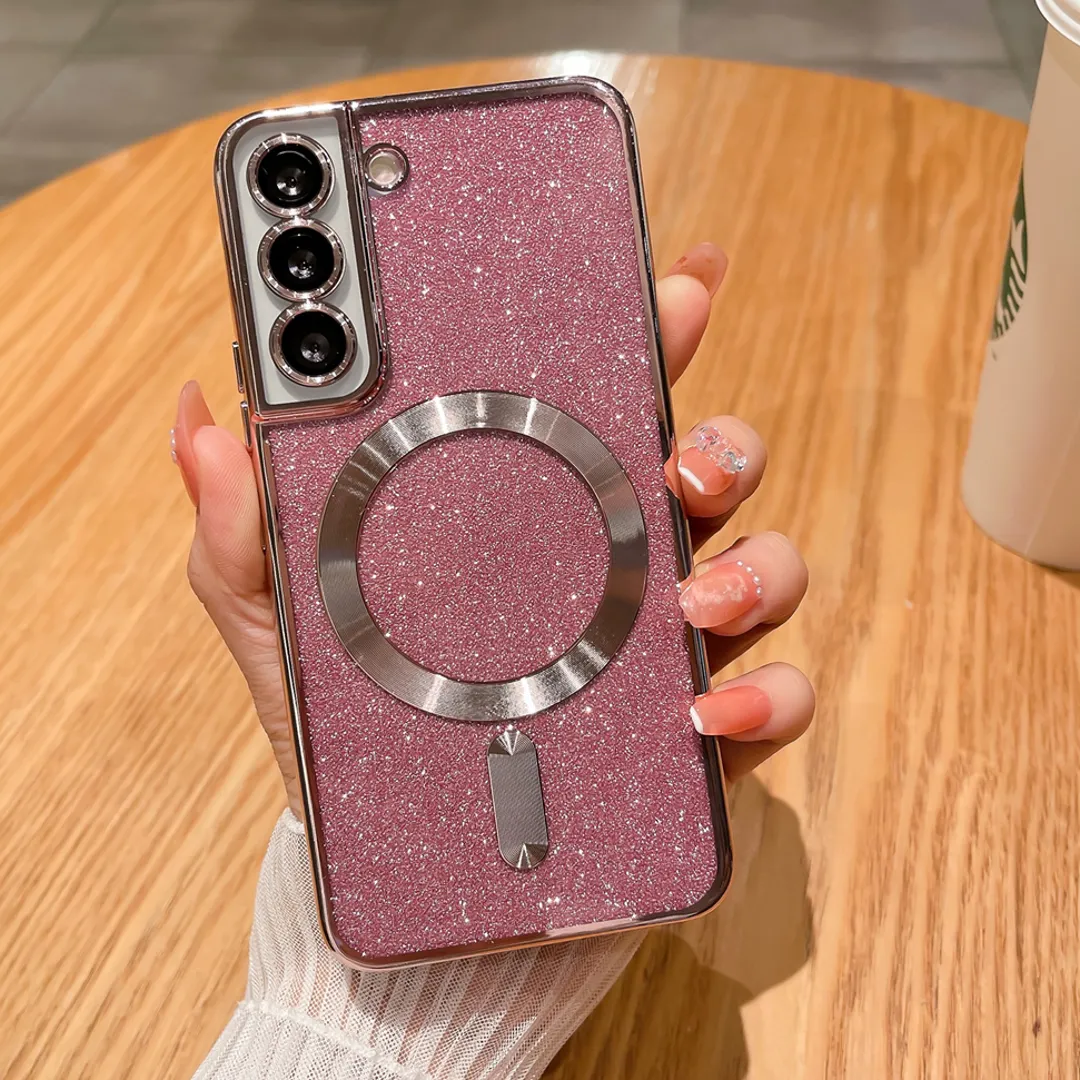 Glitter Bling Plating Magsafe Case - Samsung