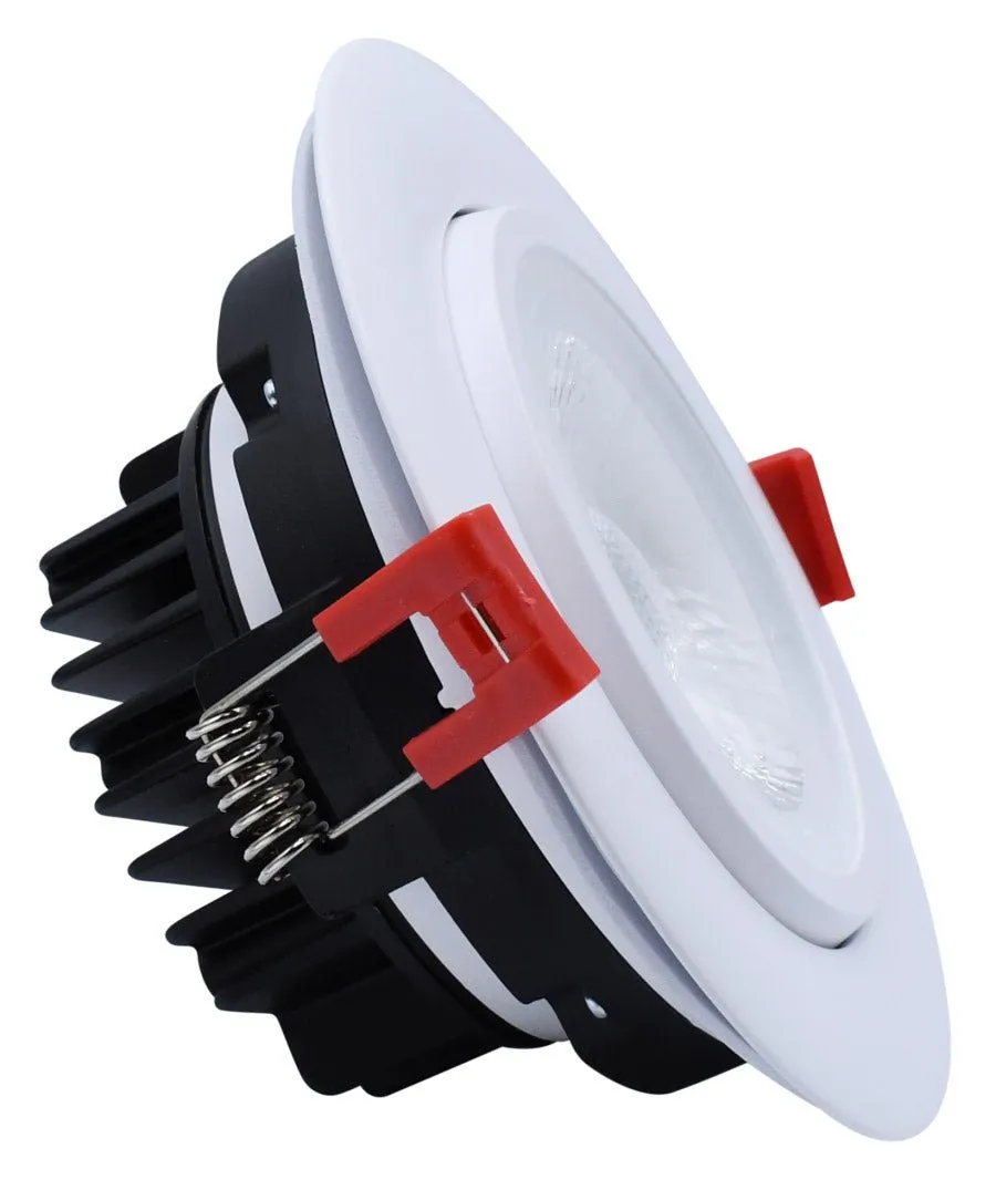 GM Lighting MDL-4AR-5CCT 4" 11W LED Round Recessed Downlight Adjustable Gimbal Selectable CCT