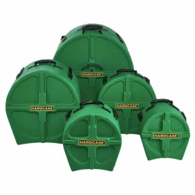 Hardcase HPJAZZDG 5 Piece Jazz Drum Case Set (Dark Green)