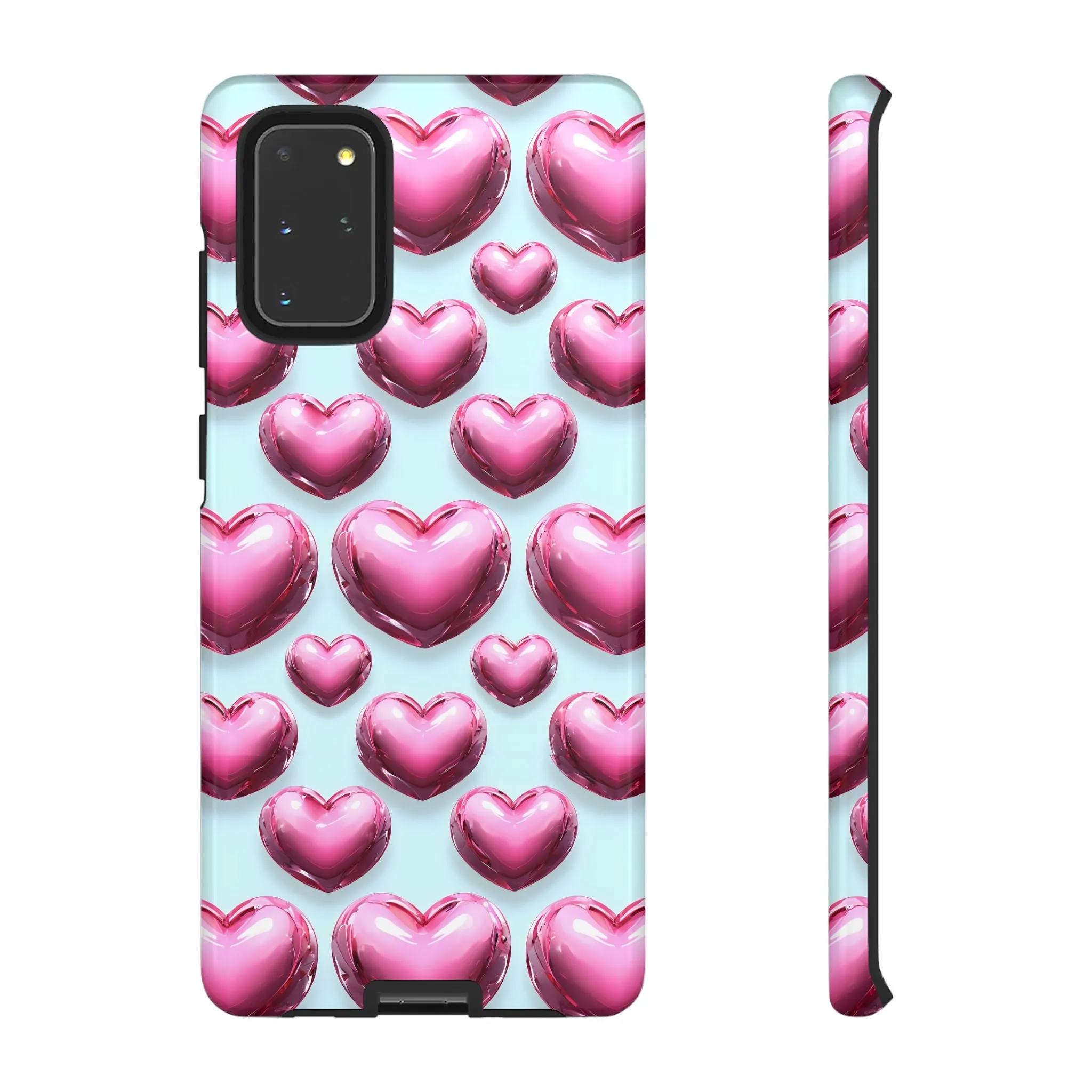 Heart Pattern Phone Case, Cute Gift for Couples, Valentines Day, Love Theme, Stylish Phone Accessory, Fun Mobile Cover