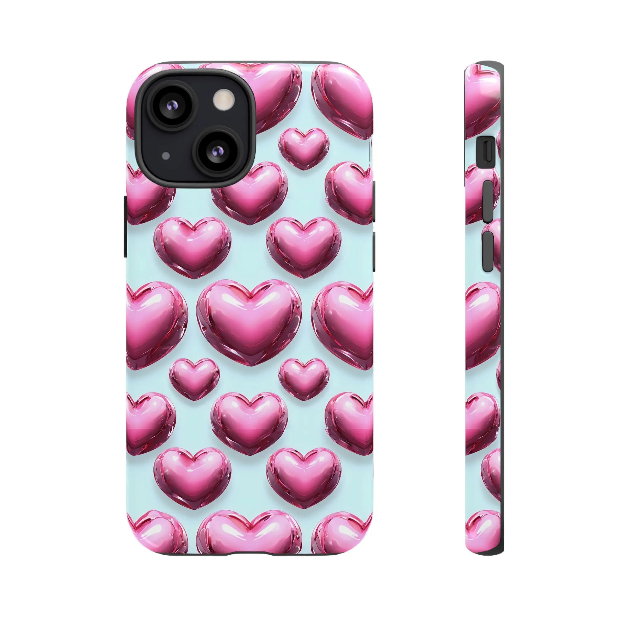 Heart Pattern Phone Case, Cute Gift for Couples, Valentines Day, Love Theme, Stylish Phone Accessory, Fun Mobile Cover