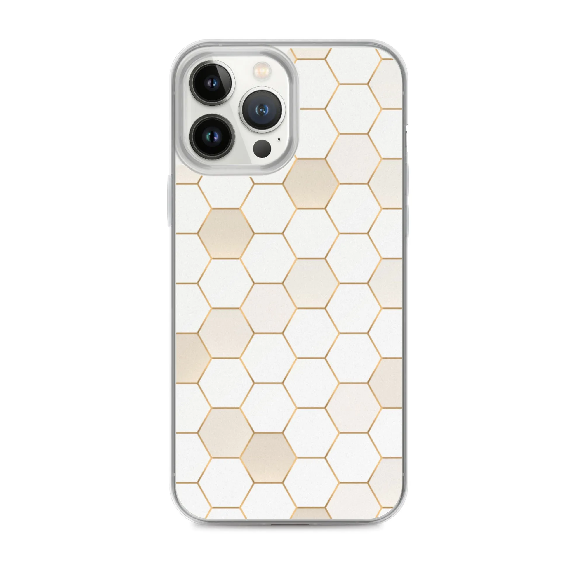 Honeycomb Hexagonal iPhone 15 14 13 12 Pro Max Case, Geographic Print Cute iPhone 11 Mini SE XS XR X 7 8 Cell Phone Cover