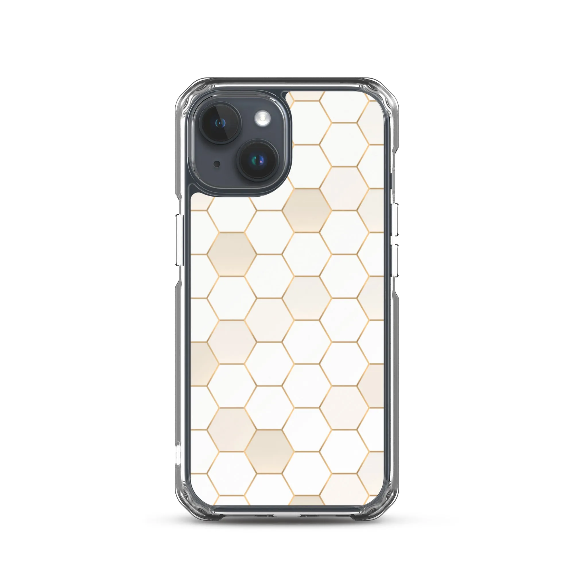 Honeycomb Hexagonal iPhone 15 14 13 12 Pro Max Case, Geographic Print Cute iPhone 11 Mini SE XS XR X 7 8 Cell Phone Cover