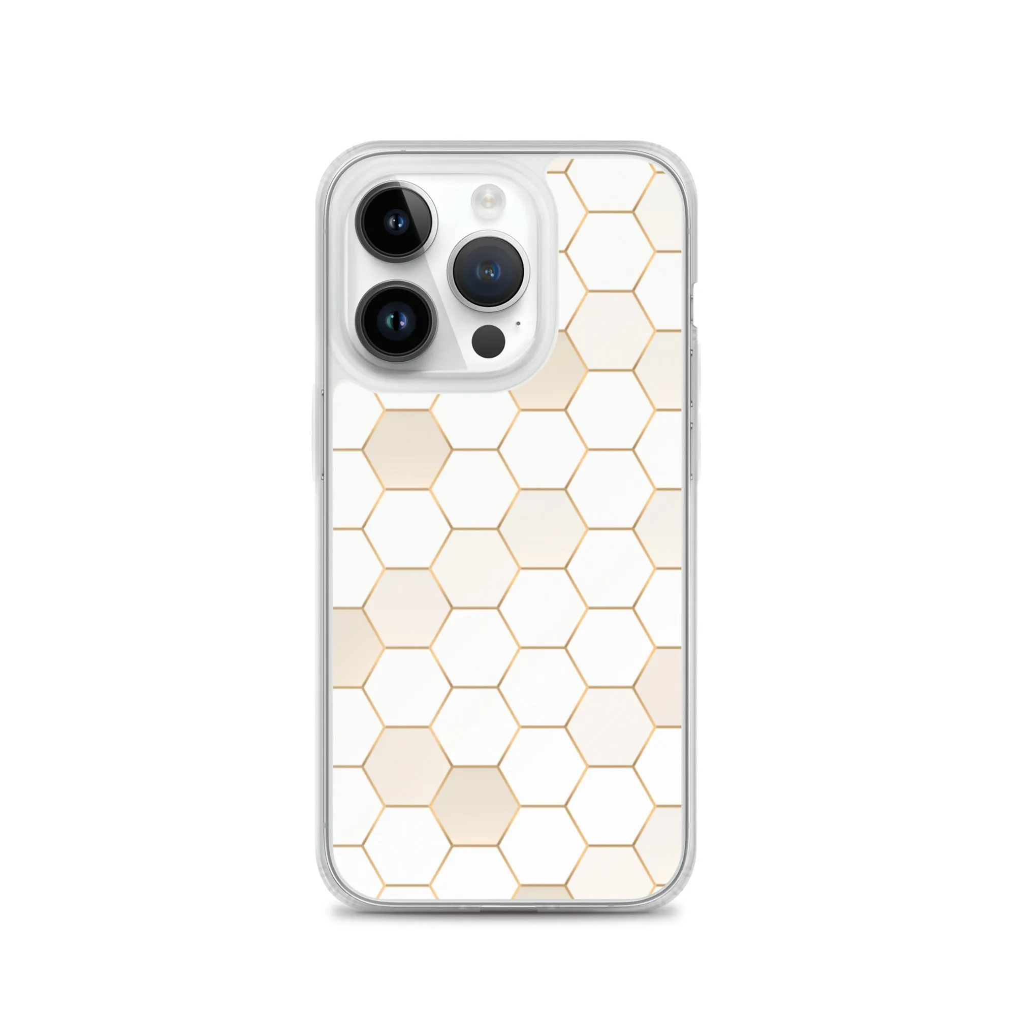 Honeycomb Hexagonal iPhone 15 14 13 12 Pro Max Case, Geographic Print Cute iPhone 11 Mini SE XS XR X 7 8 Cell Phone Cover