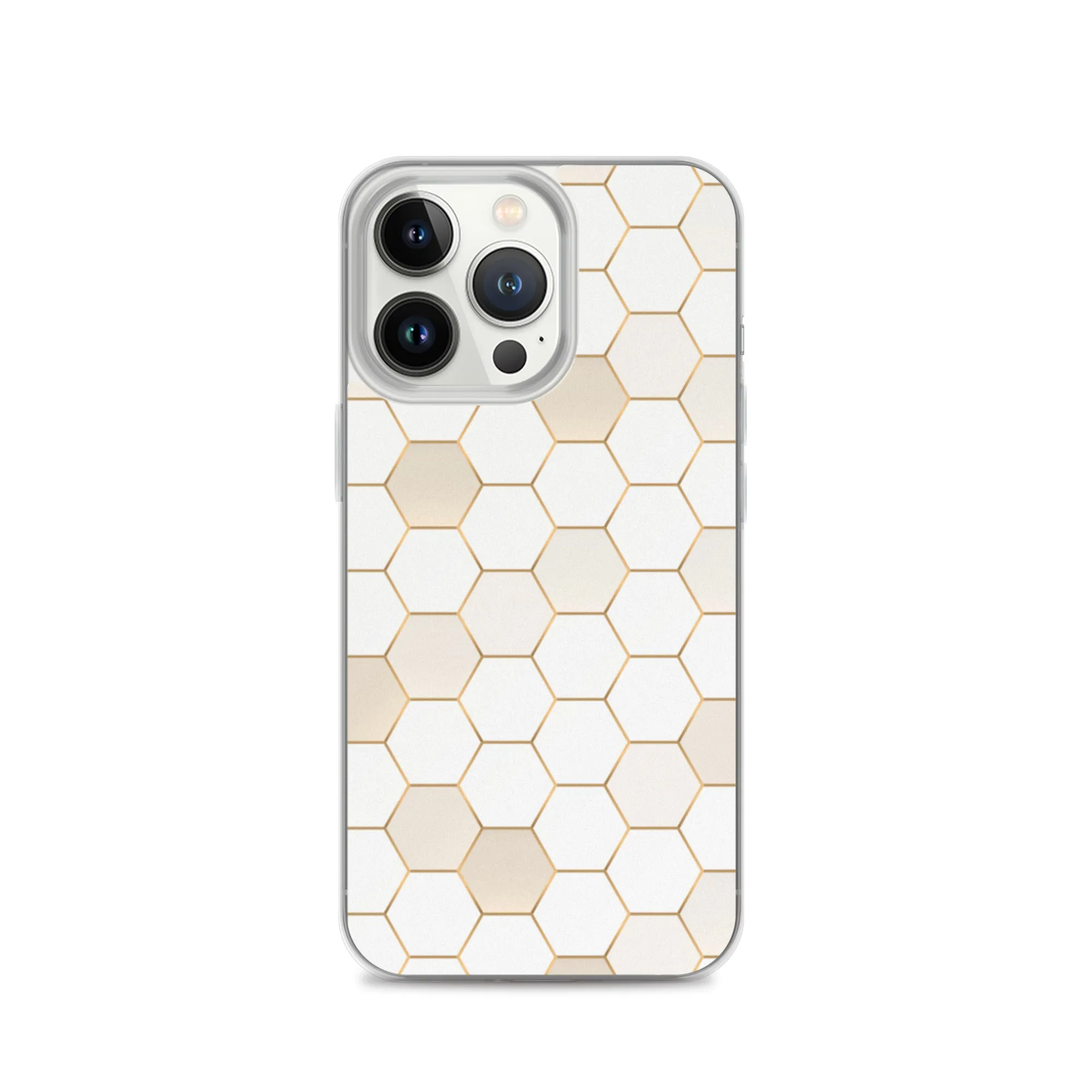 Honeycomb Hexagonal iPhone 15 14 13 12 Pro Max Case, Geographic Print Cute iPhone 11 Mini SE XS XR X 7 8 Cell Phone Cover