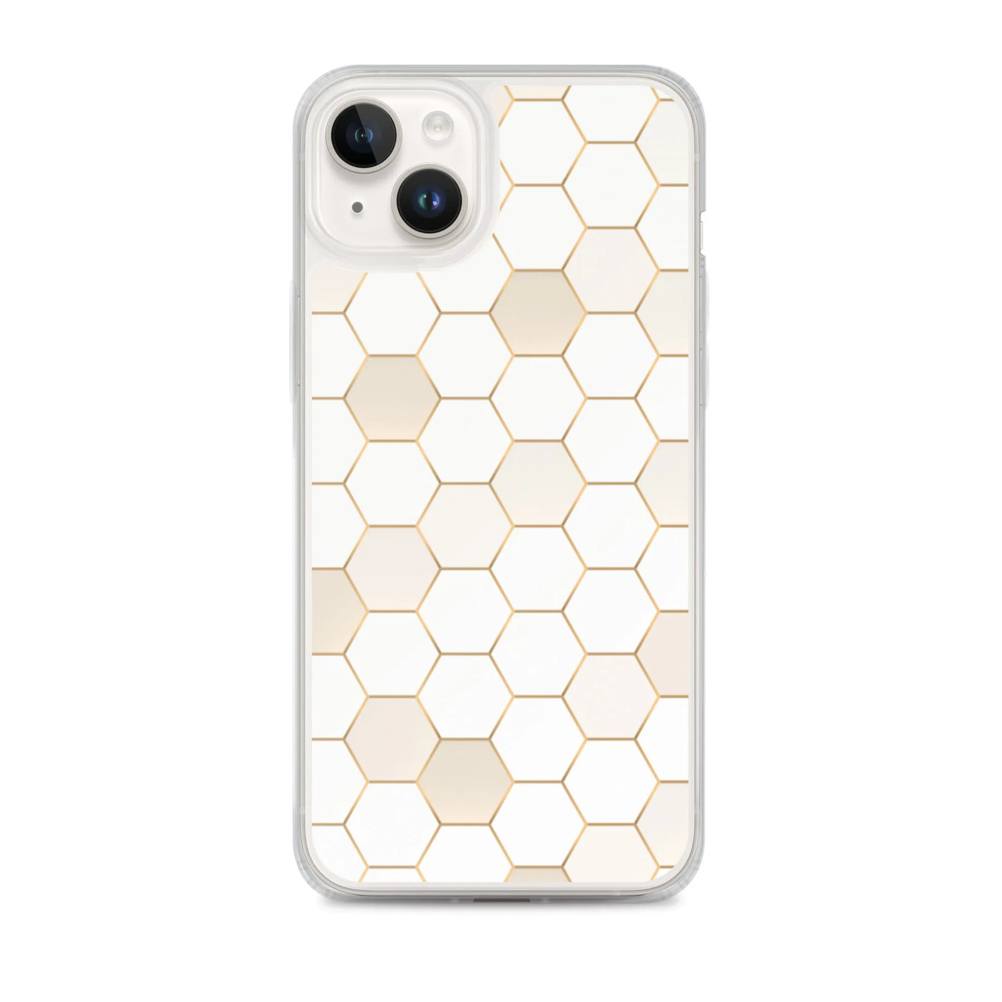 Honeycomb Hexagonal iPhone 15 14 13 12 Pro Max Case, Geographic Print Cute iPhone 11 Mini SE XS XR X 7 8 Cell Phone Cover