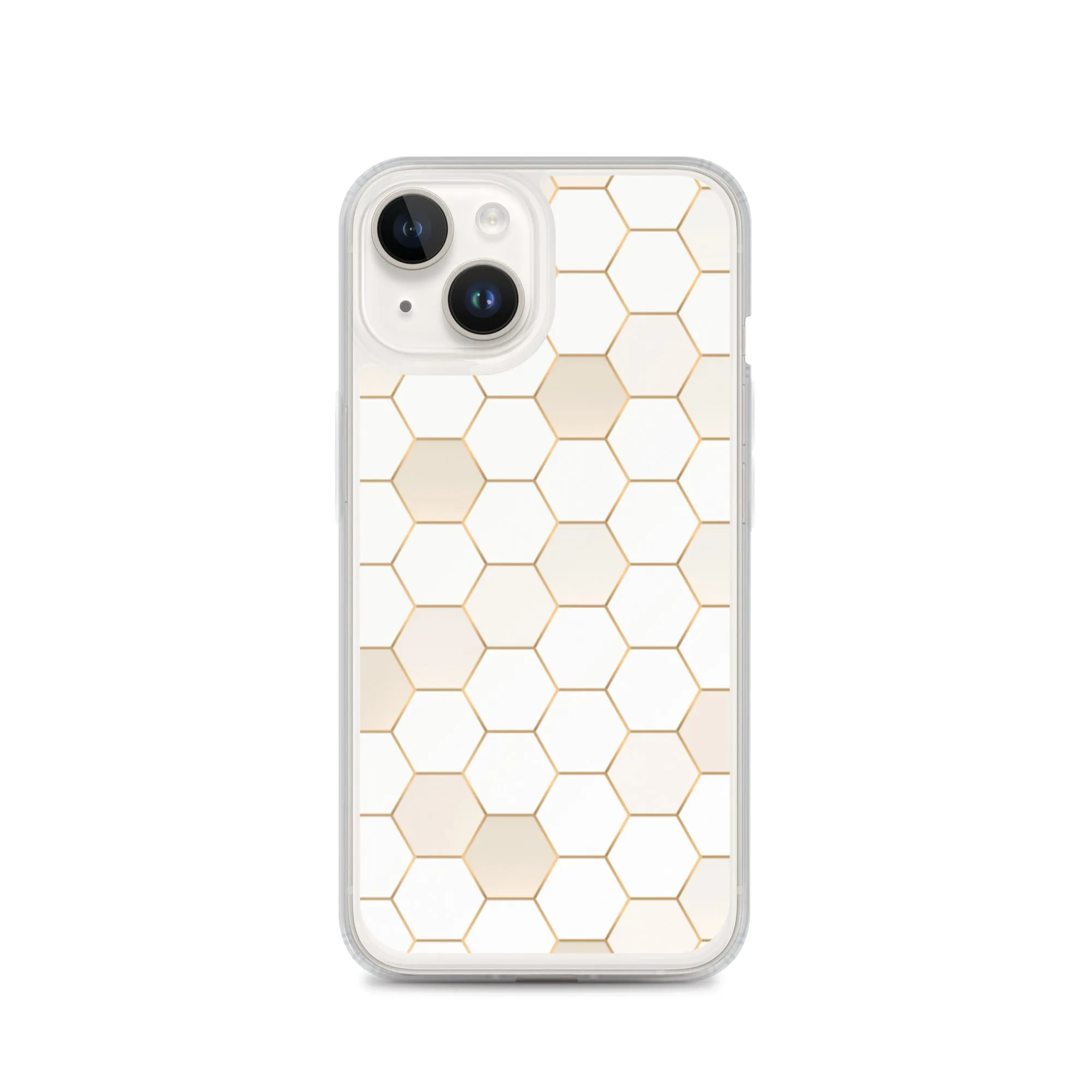 Honeycomb Hexagonal iPhone 15 14 13 12 Pro Max Case, Geographic Print Cute iPhone 11 Mini SE XS XR X 7 8 Cell Phone Cover