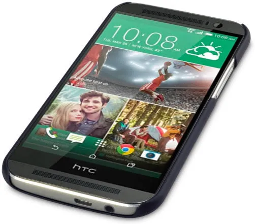 HTC One M8 Hard Shell Back Cover - Black