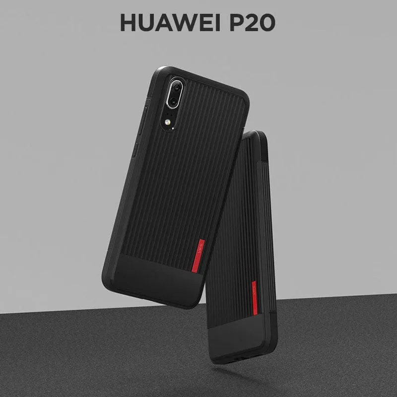 Huawei P20 Case Single Fit Label Black By VRS Design