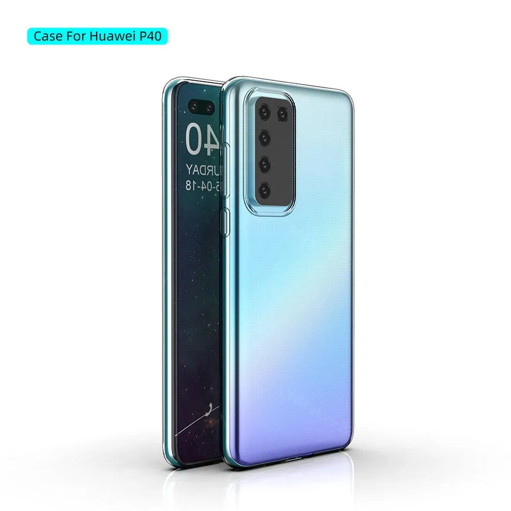 Huawei P40 Pro Silicone Gel Ultra Slim Case Clear