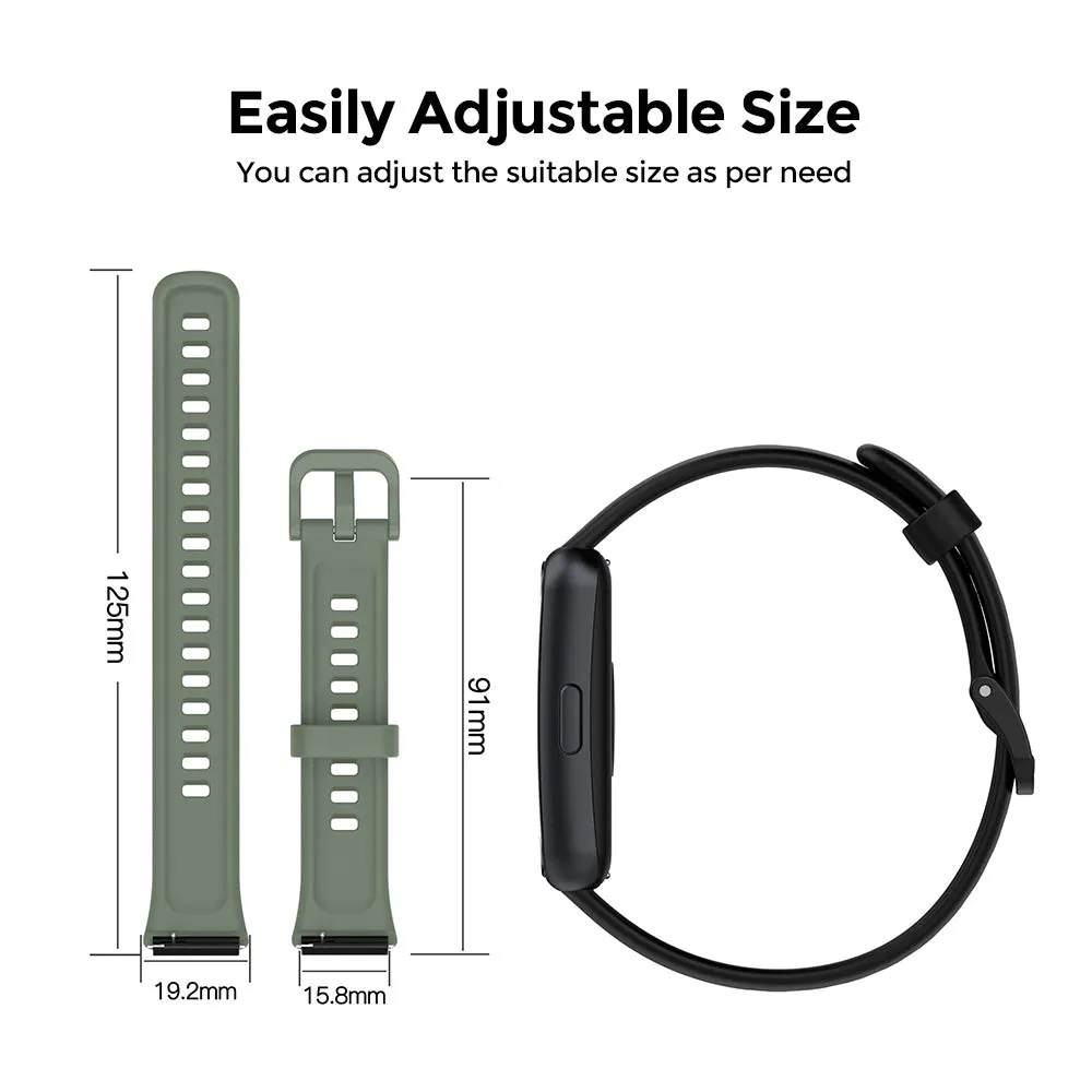 Huawei Watch Band 7 | Silicone Watch Band Strap   TPU Watch Case | Dark Green