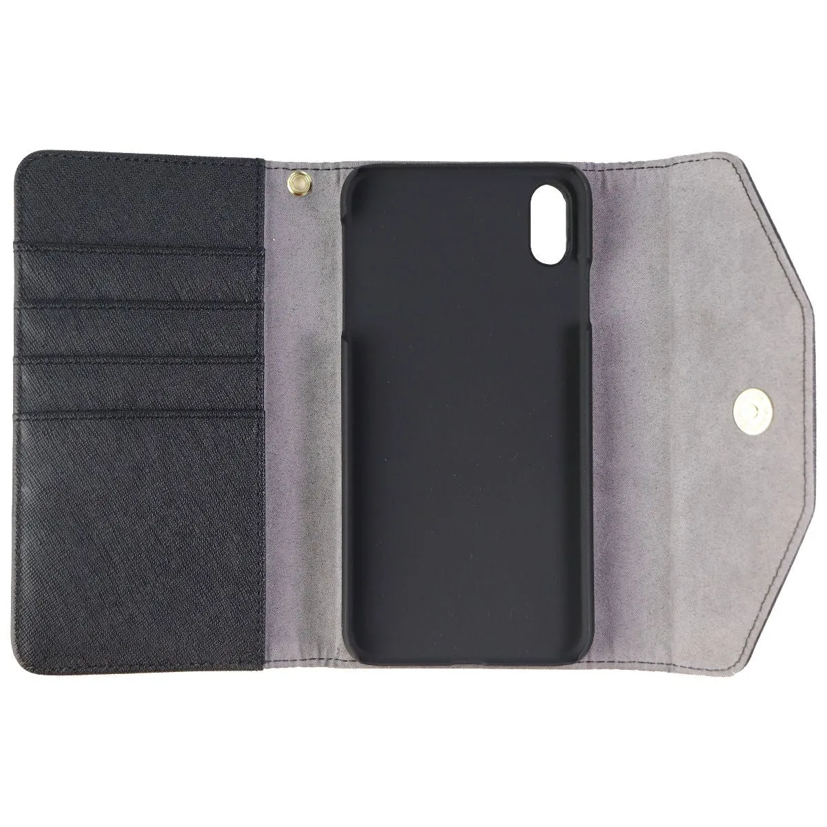 iDeal of Sweden Mayfair Clutch Wallet Case for Apple iPhone Xs Max - Black