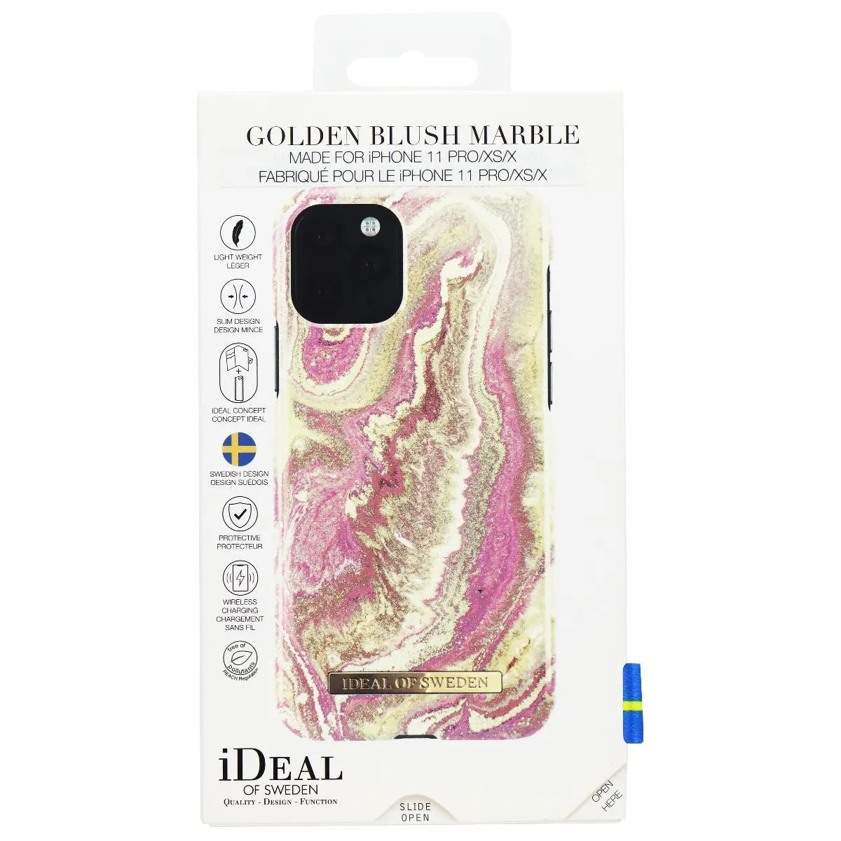 iDeal of Sweden Printed Case for Apple iPhone 11 Pro/Xs/X - Golden Blush Marble