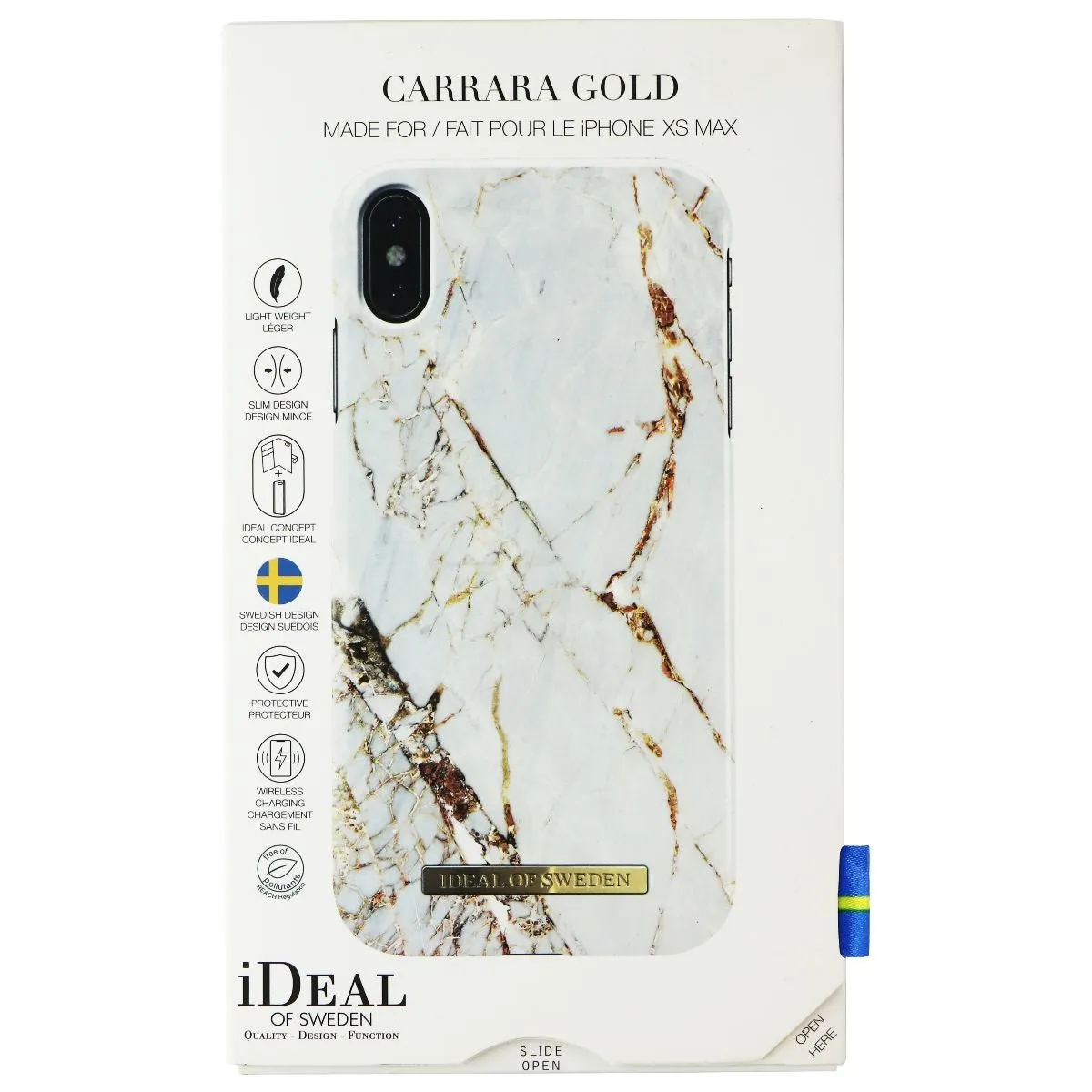 iDeal of Sweden Printed Case for Apple iPhone XS Max - Carrara Gold