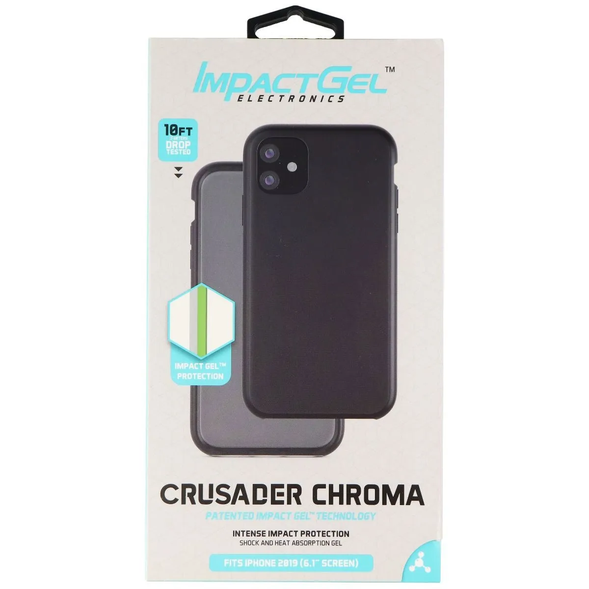 Impact Gel Crusader Chroma Series Case for Apple iPhone 11 - Black