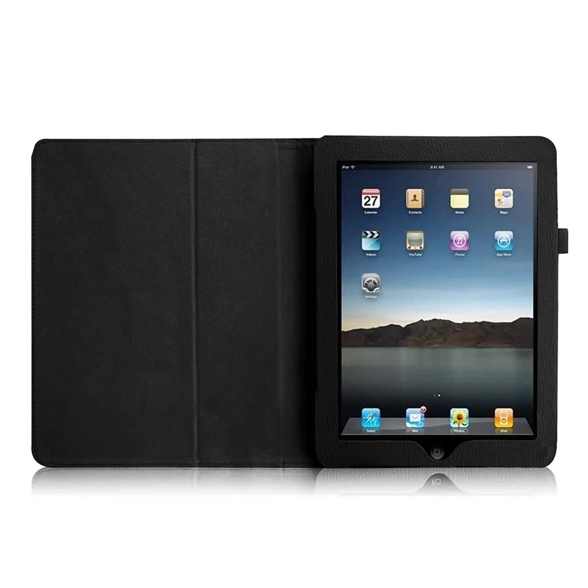 iPad 1st Generation (Model A1219/A1337) Slim Folio Case with Stylus Holder | Fintie