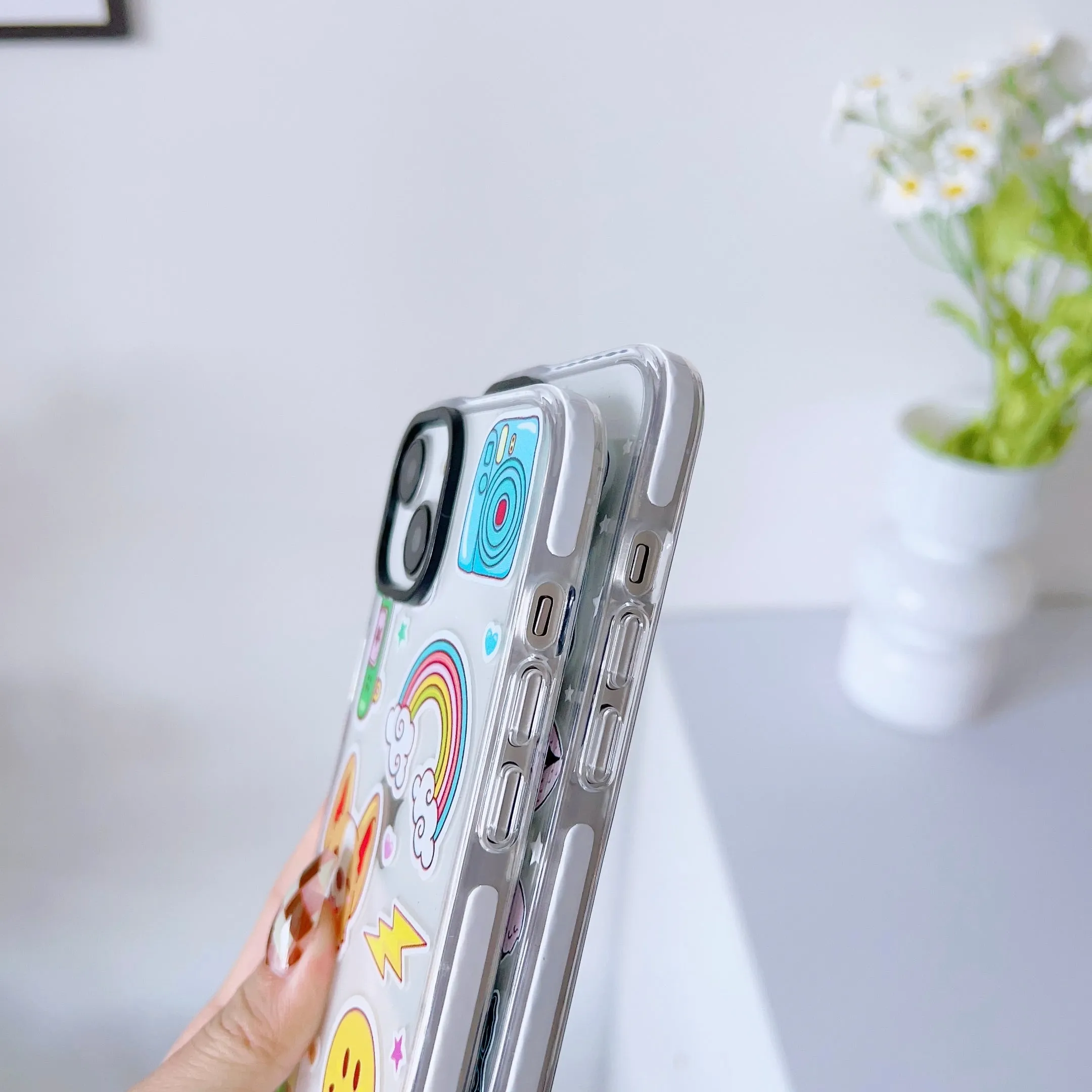 iPhone Impact Proof Silicon Case ( Chic Stickers )