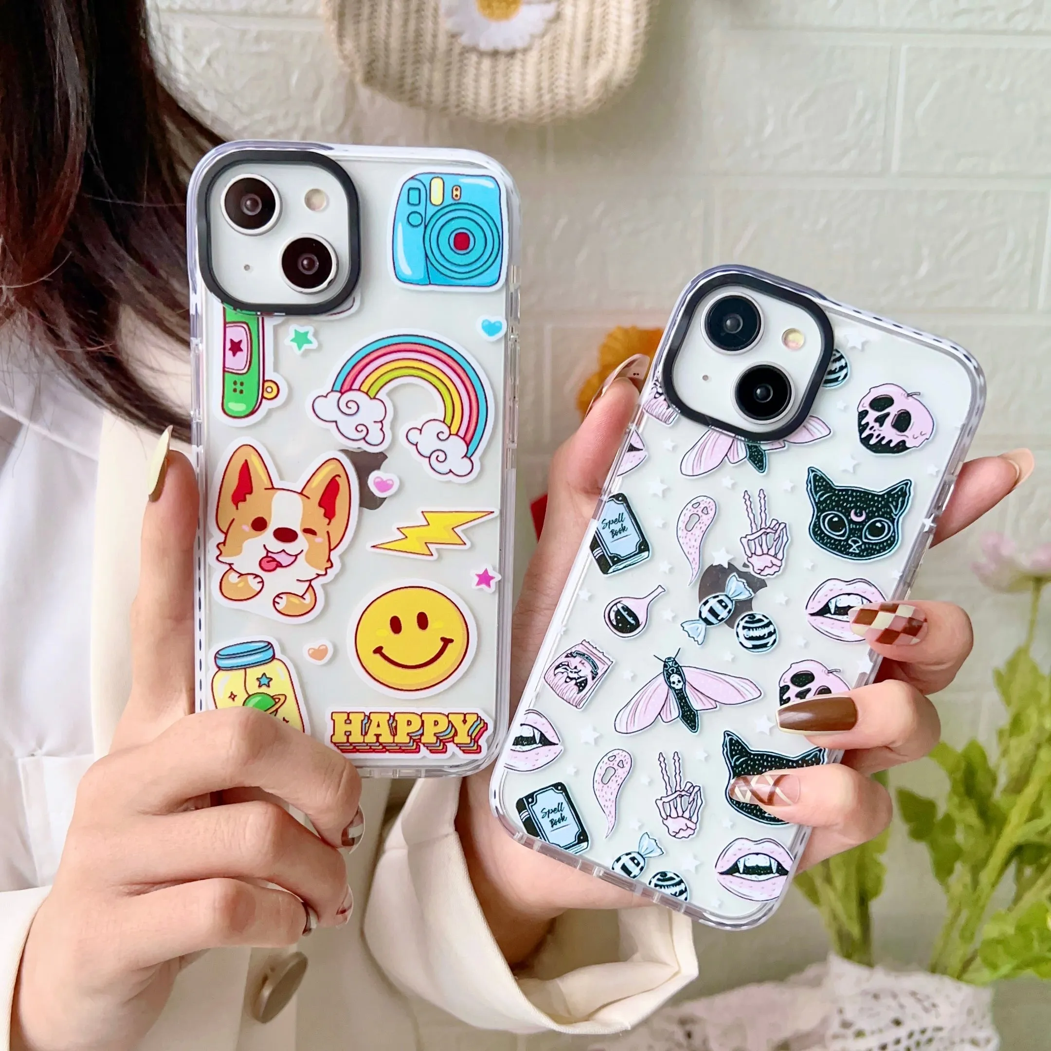 iPhone Impact Proof Silicon Case ( Chic Stickers )