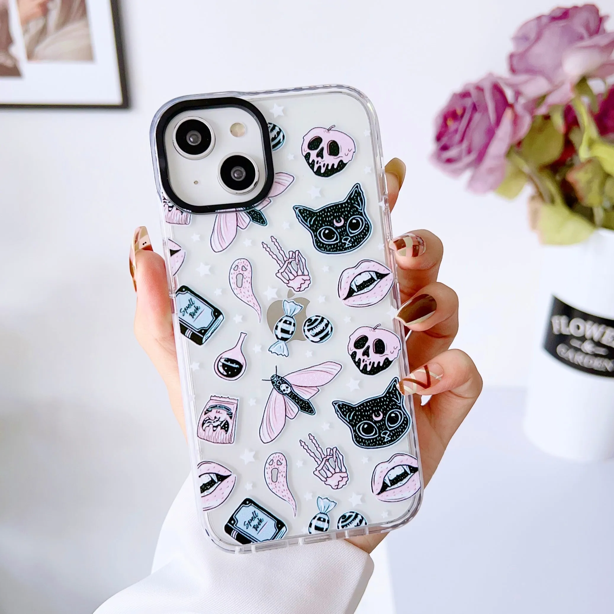 iPhone Impact Proof Silicon Case ( Chic Stickers )