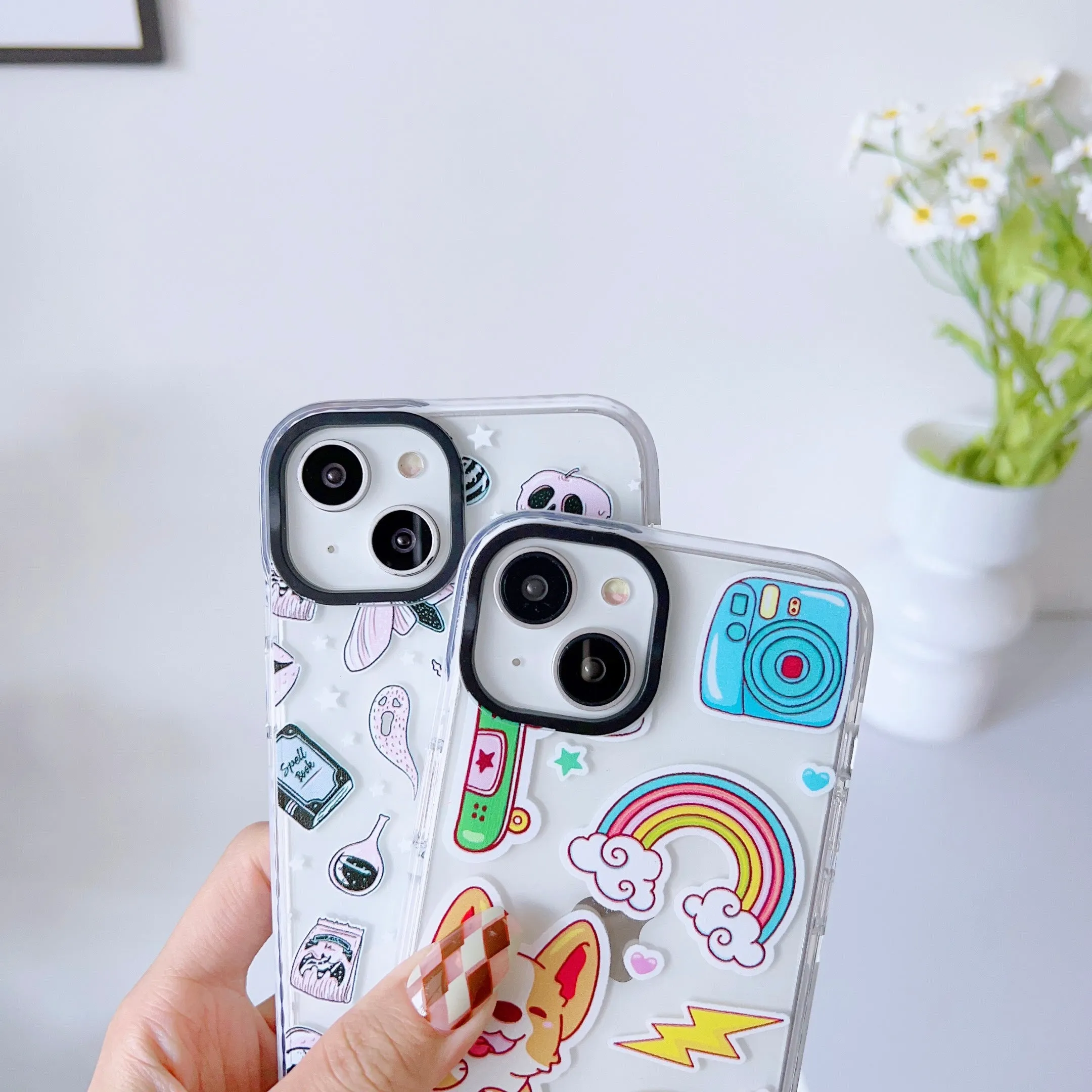 iPhone Impact Proof Silicon Case ( Chic Stickers )