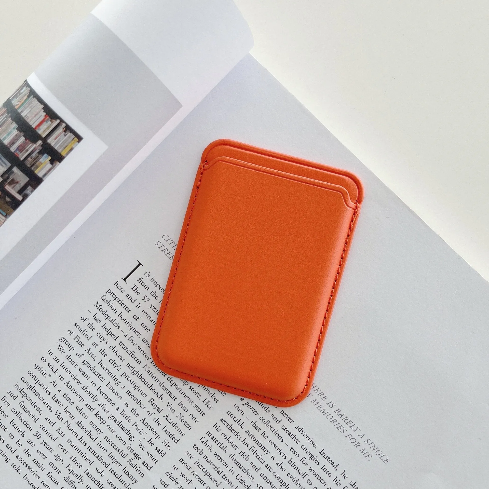 iPhone Magnetic Leather Card Holder for MagSafe