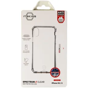 ITSKINS Spectrum Clear Durable Gel Case for Apple iPhone Xs and X - Clear