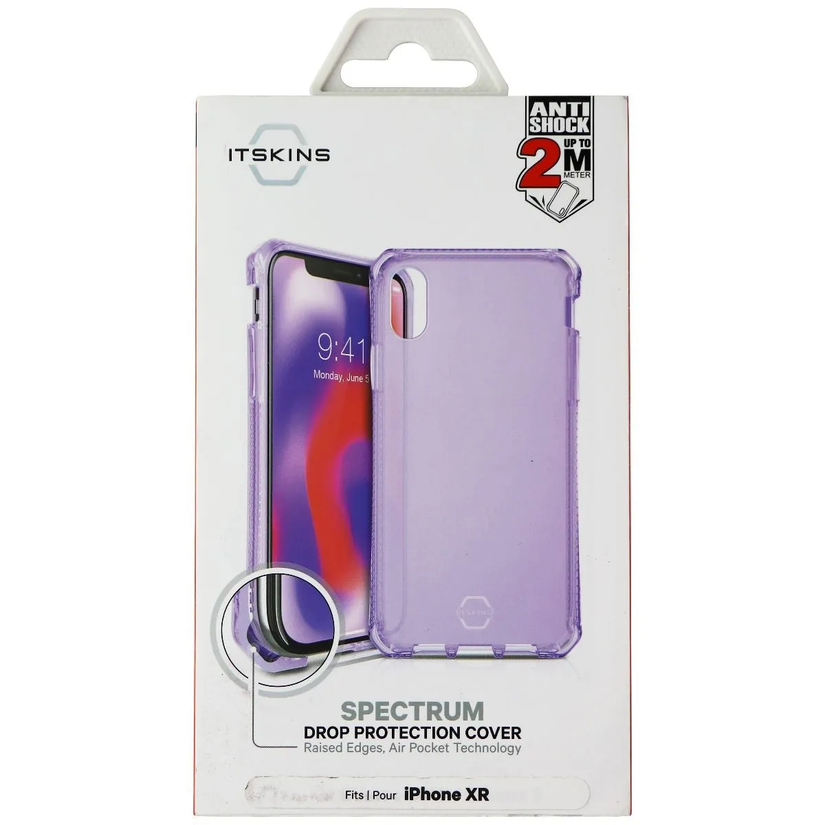 ITSKINS Spectrum Clear Protective Phone Case for Apple iPhone XR - Light Purple