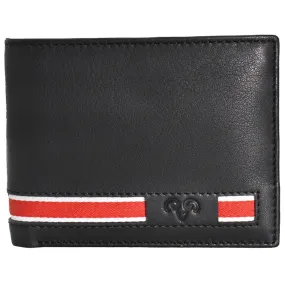 Jack Abrahams Slim Bi-Fold 2 Piece RFID Minimalist Wallet With Removable ID Holder