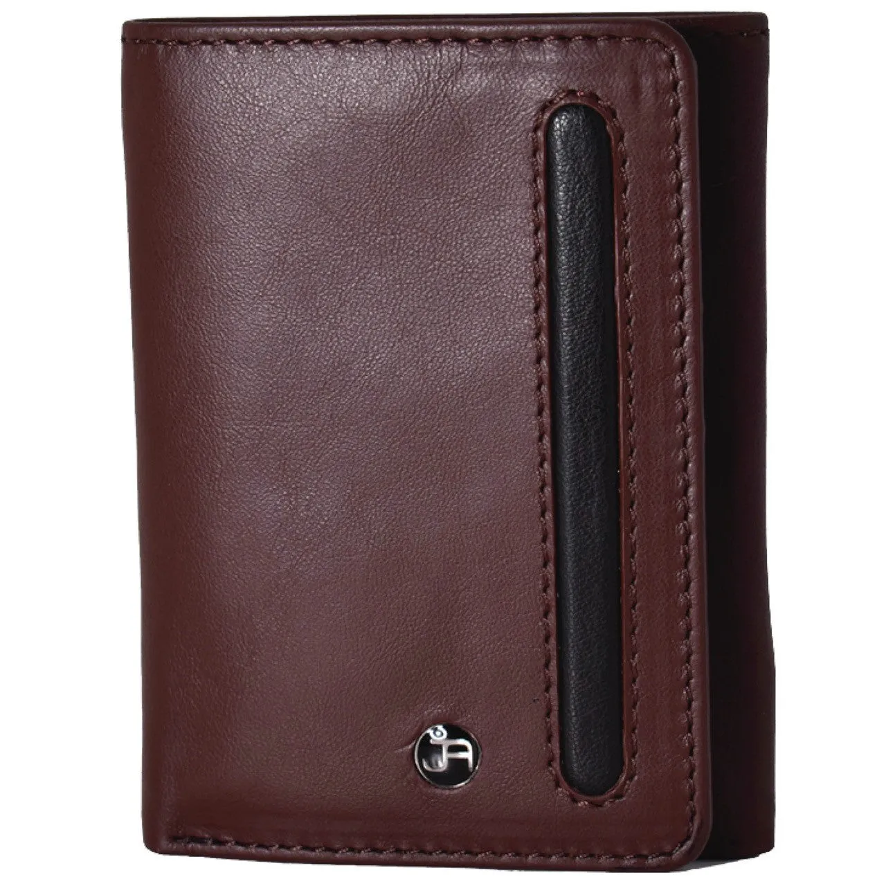 Jack Abrahams Tri-Fold RFID Wallet With ID Window Pocket