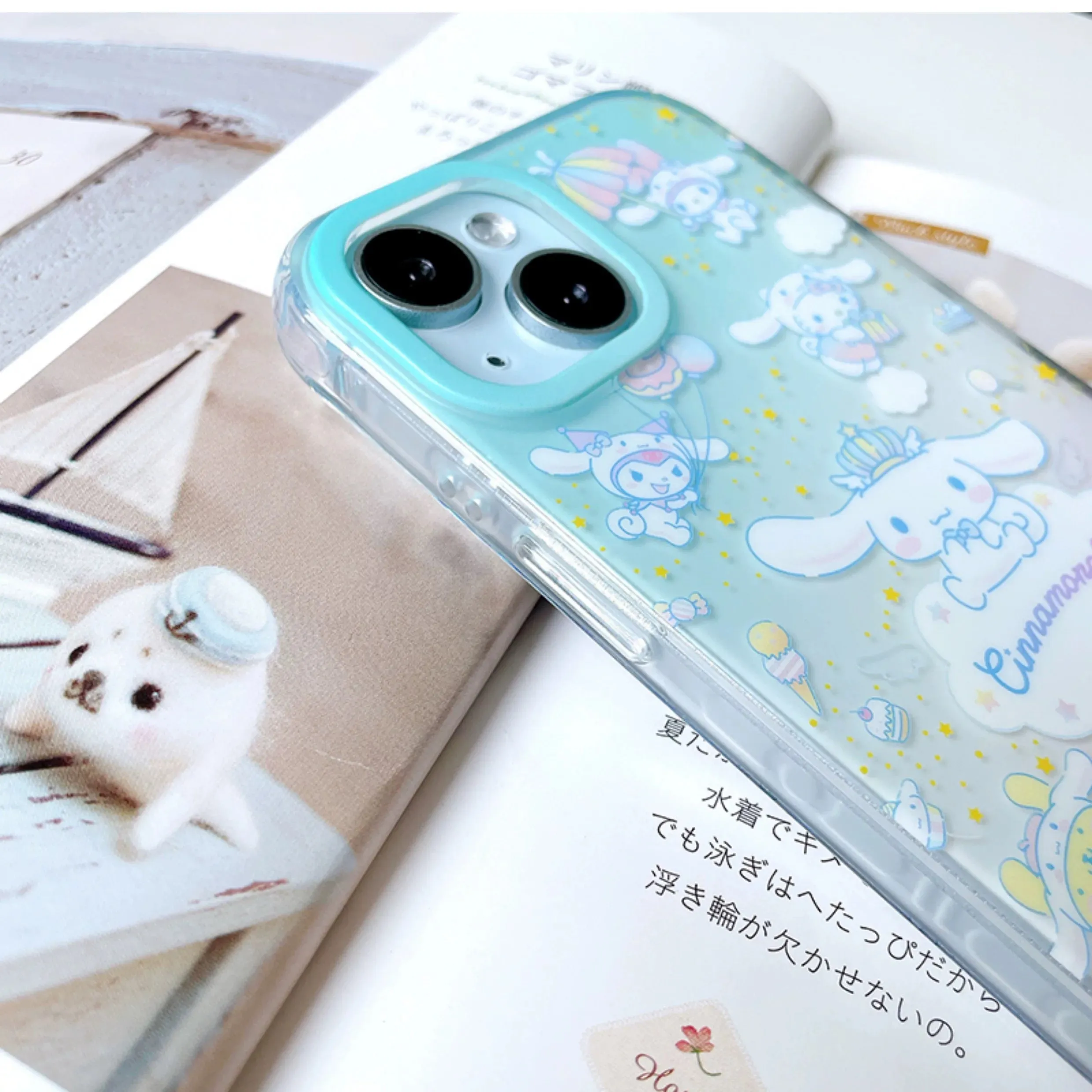 Japanese Cartoon Sanrio Cinnamoroll Party with Friends - iPhone Case 13 14 15 Pro Promax