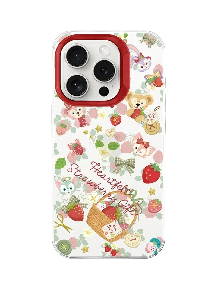 Japanese Cartoon Teddy Bear StellaLou ShellieMay | Strawberry Season iPhone Case 13 14 15 Pro Promax