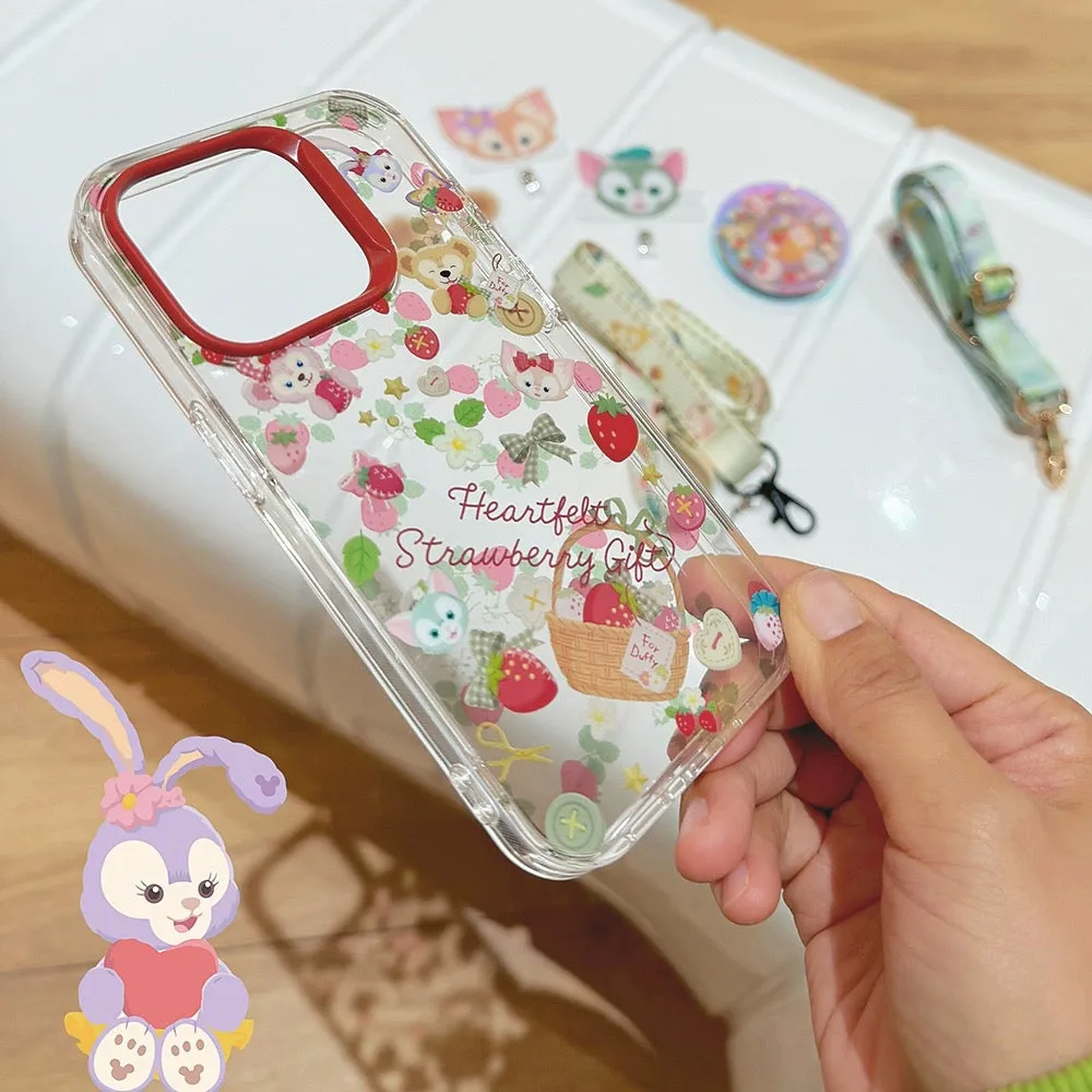 Japanese Cartoon Teddy Bear StellaLou ShellieMay | Strawberry Season iPhone Case 13 14 15 Pro Promax