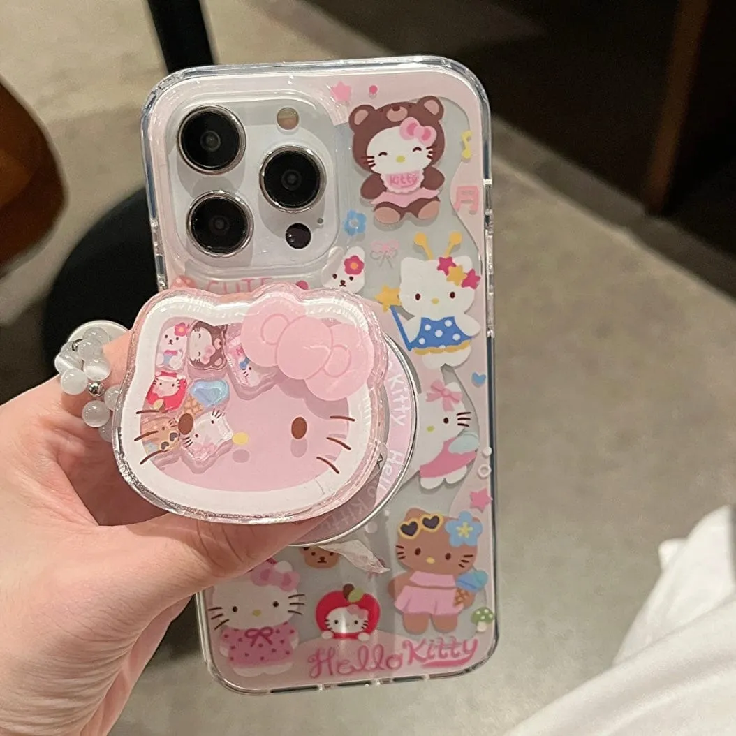 Kawaii Kitty Shaker Magnetic Stand iPhone Case SK581