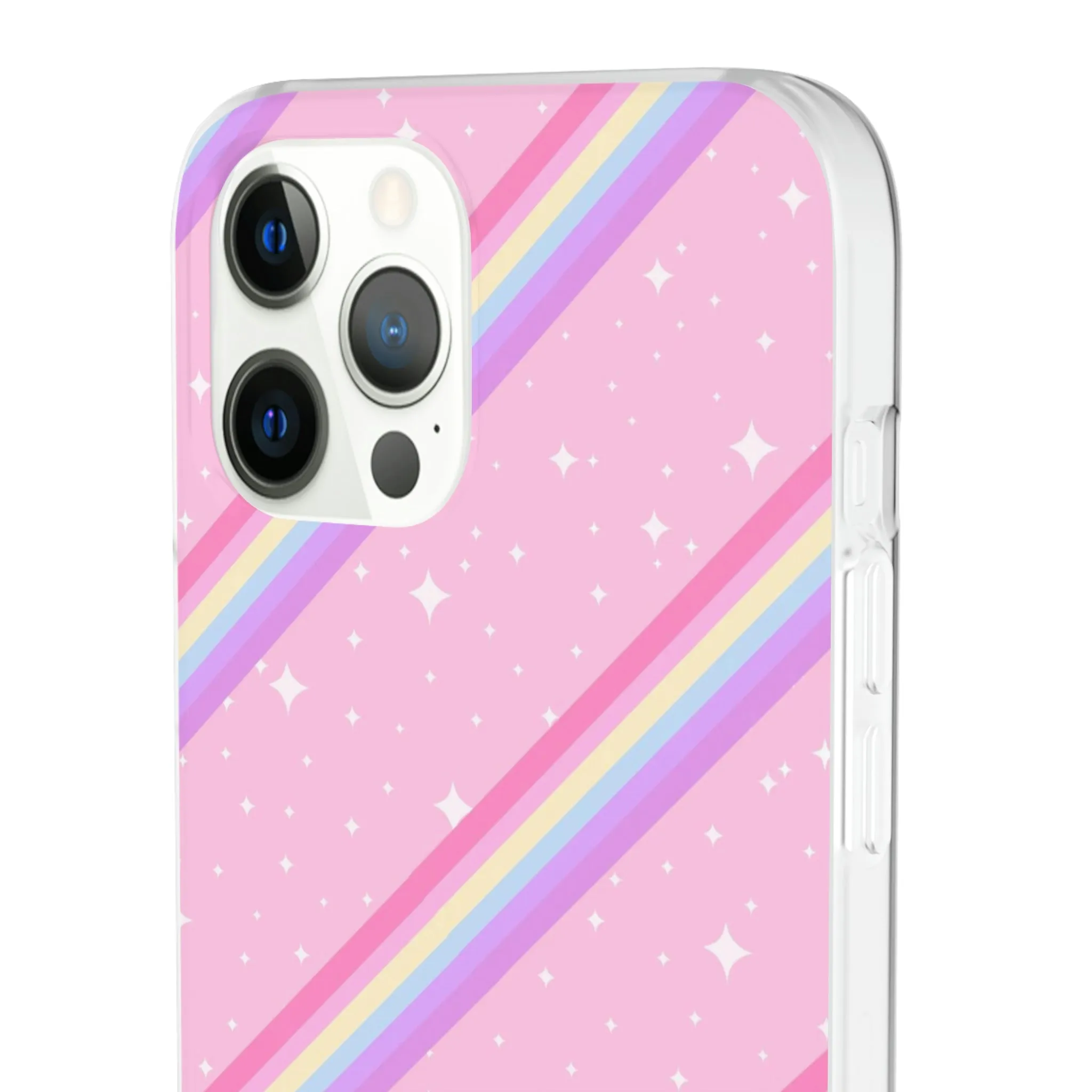 Kawaii Sparkle Cake Rainbow Beam Flexi Phone Case