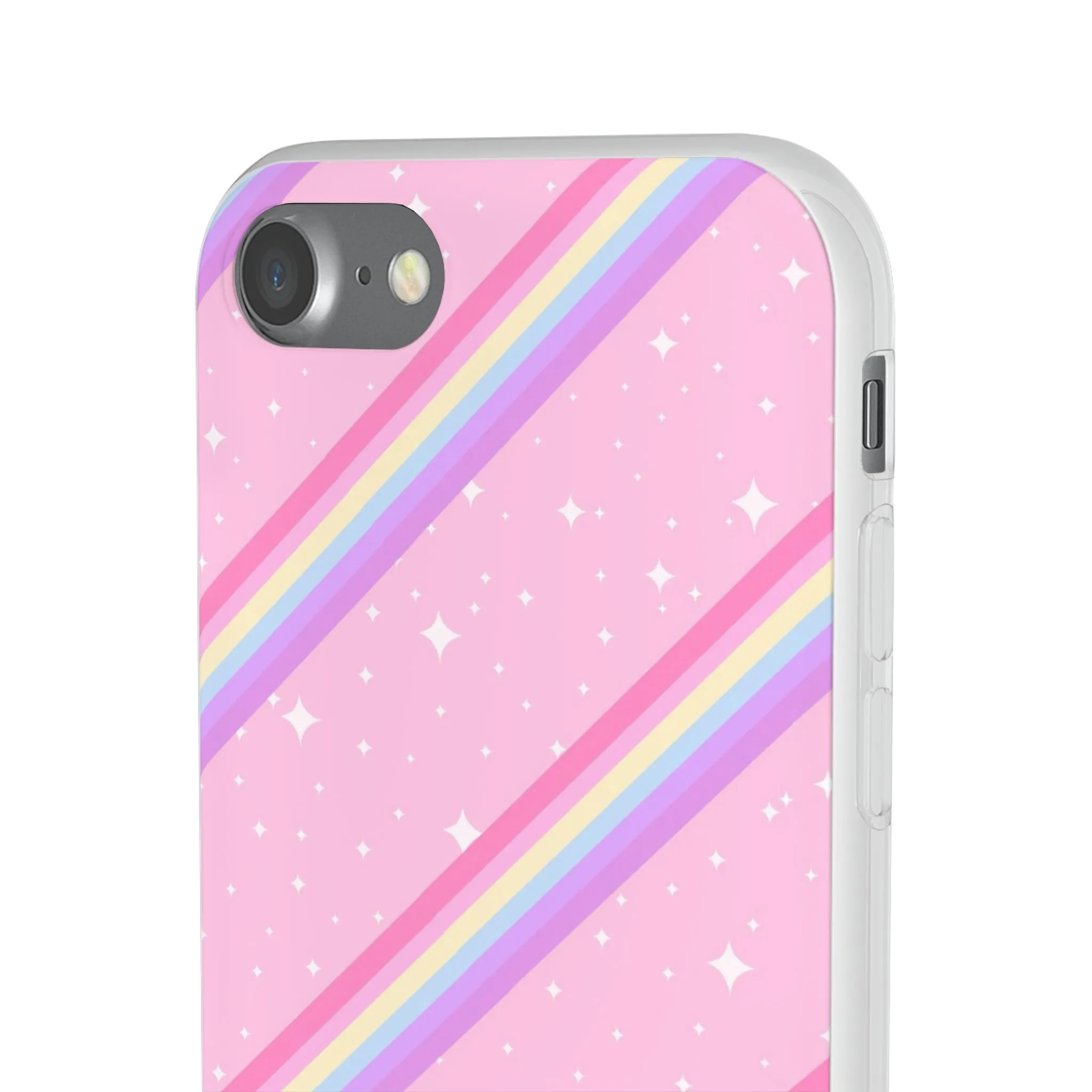 Kawaii Sparkle Cake Rainbow Beam Flexi Phone Case