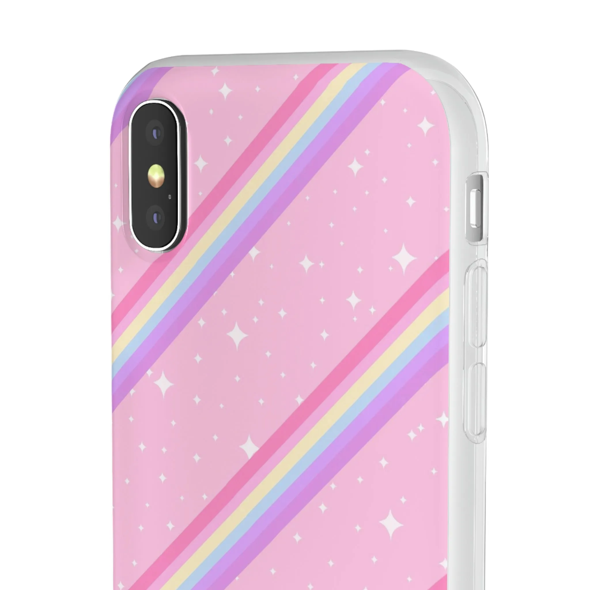 Kawaii Sparkle Cake Rainbow Beam Flexi Phone Case