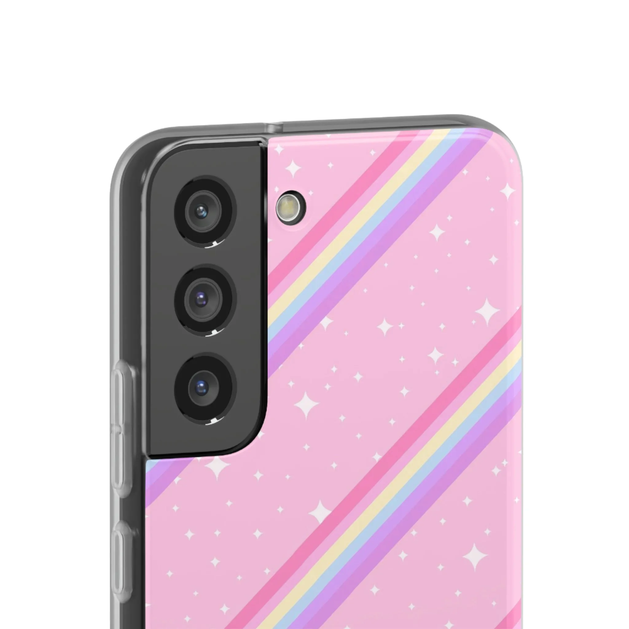 Kawaii Sparkle Cake Rainbow Beam Flexi Phone Case