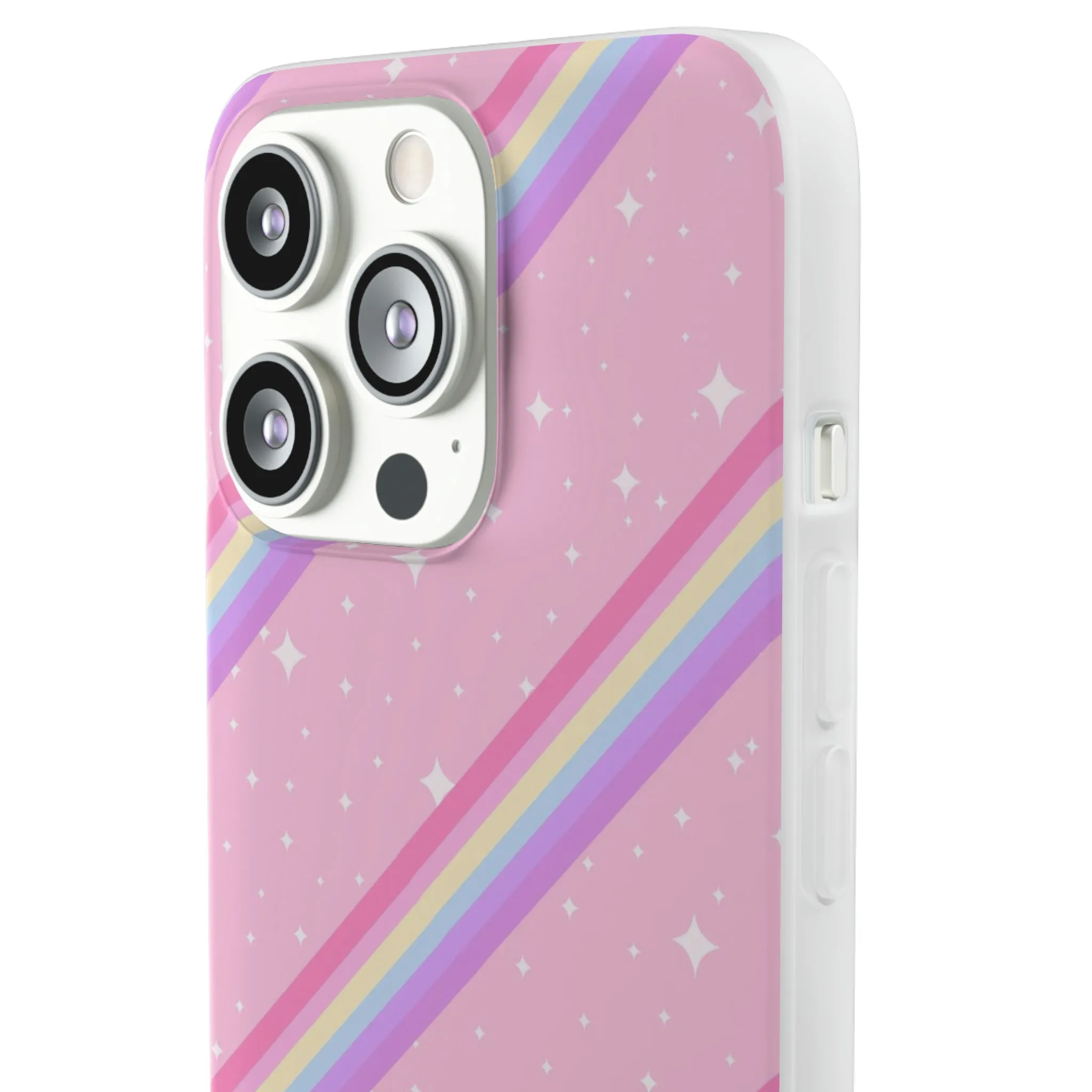 Kawaii Sparkle Cake Rainbow Beam Flexi Phone Case