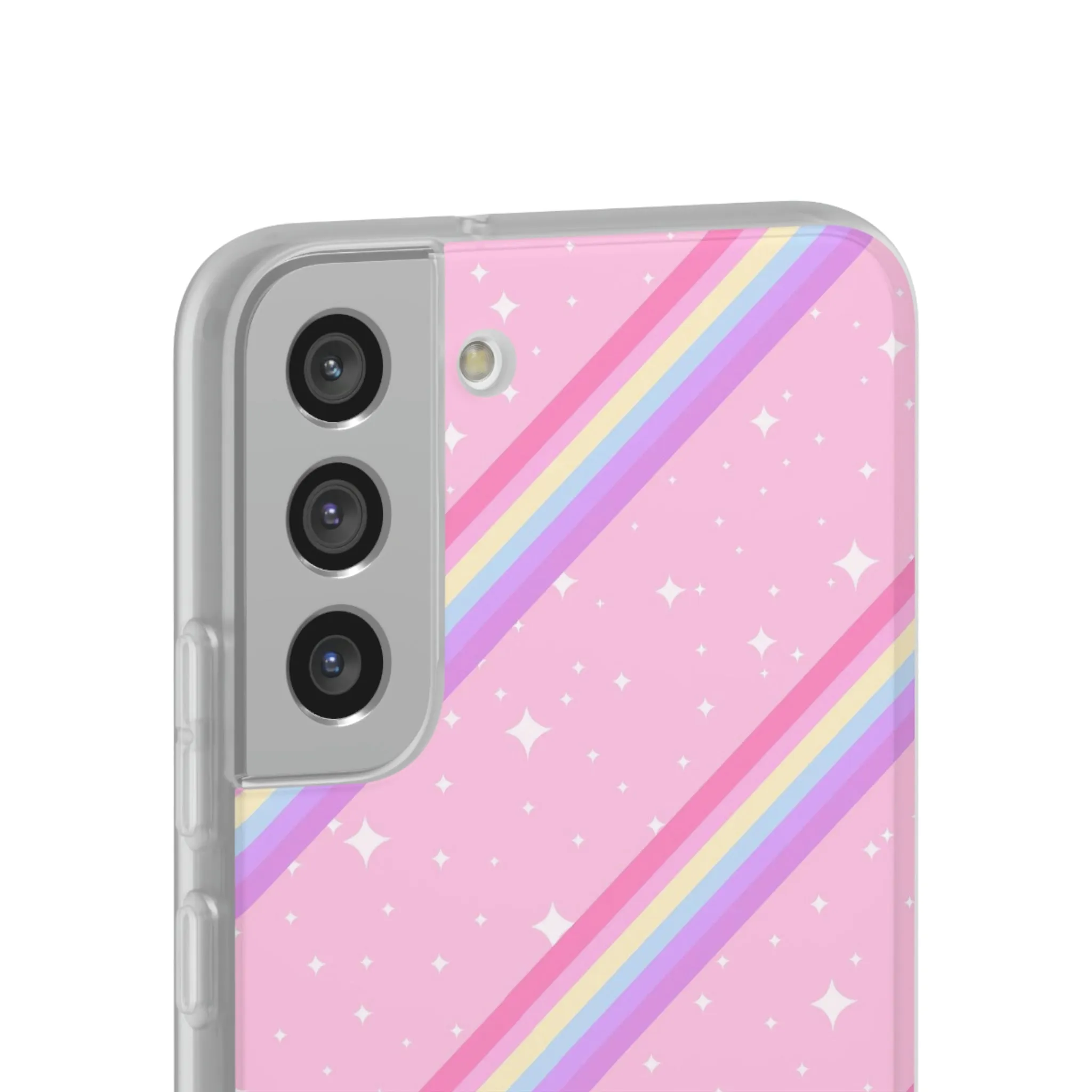 Kawaii Sparkle Cake Rainbow Beam Flexi Phone Case