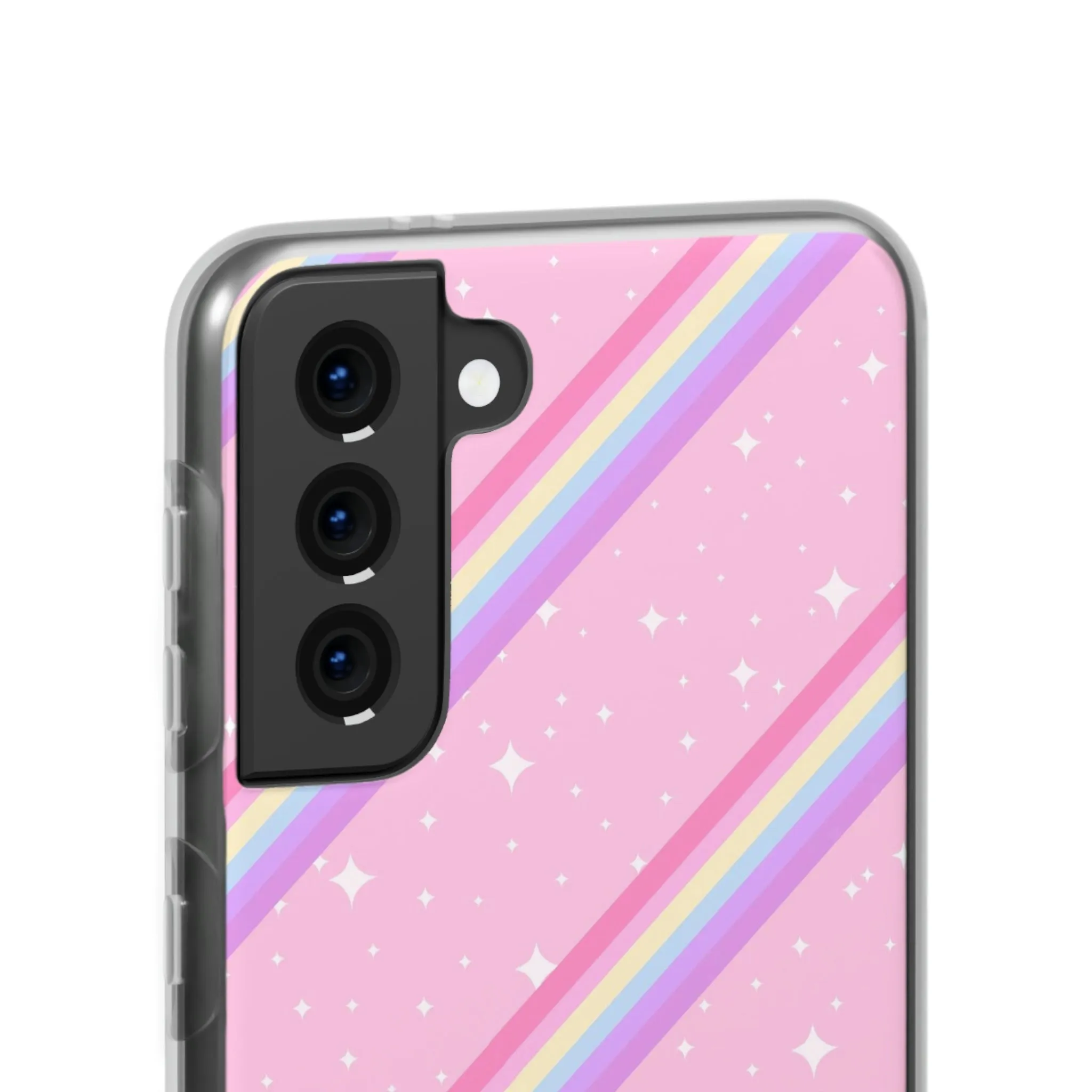 Kawaii Sparkle Cake Rainbow Beam Flexi Phone Case