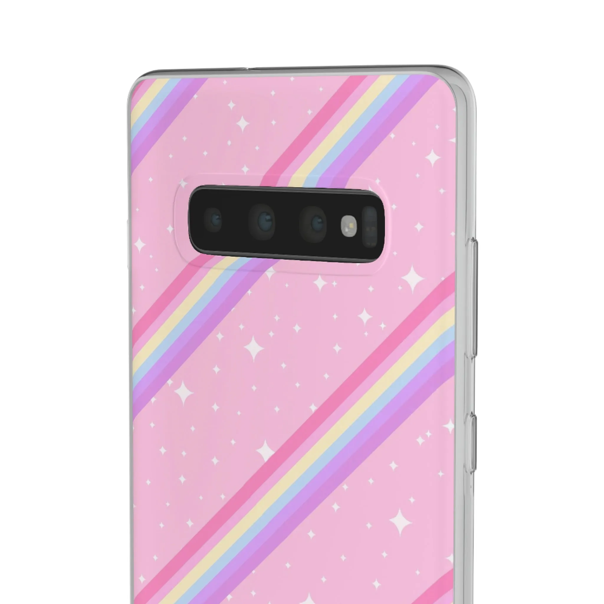 Kawaii Sparkle Cake Rainbow Beam Flexi Phone Case