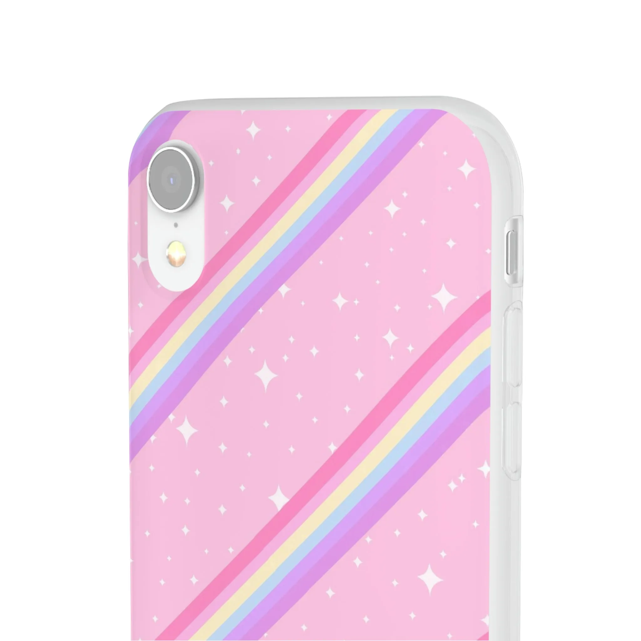 Kawaii Sparkle Cake Rainbow Beam Flexi Phone Case