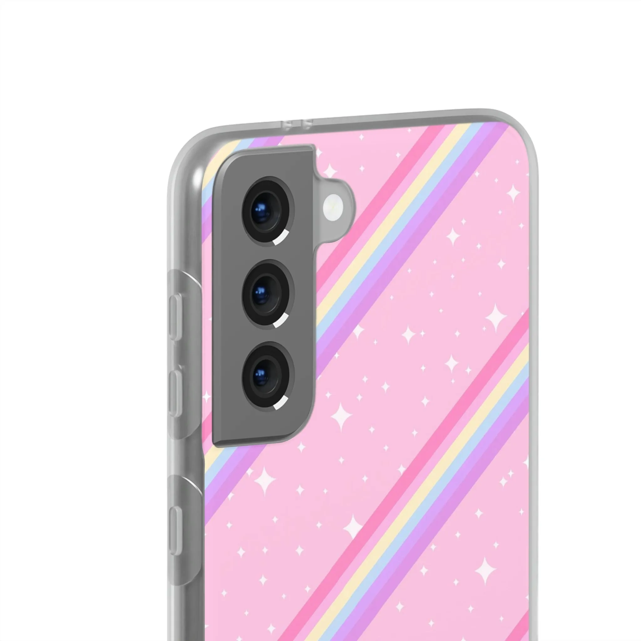 Kawaii Sparkle Cake Rainbow Beam Flexi Phone Case