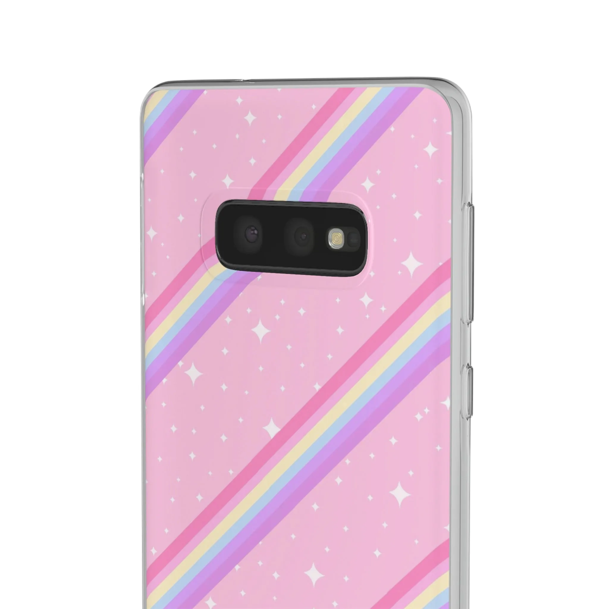 Kawaii Sparkle Cake Rainbow Beam Flexi Phone Case