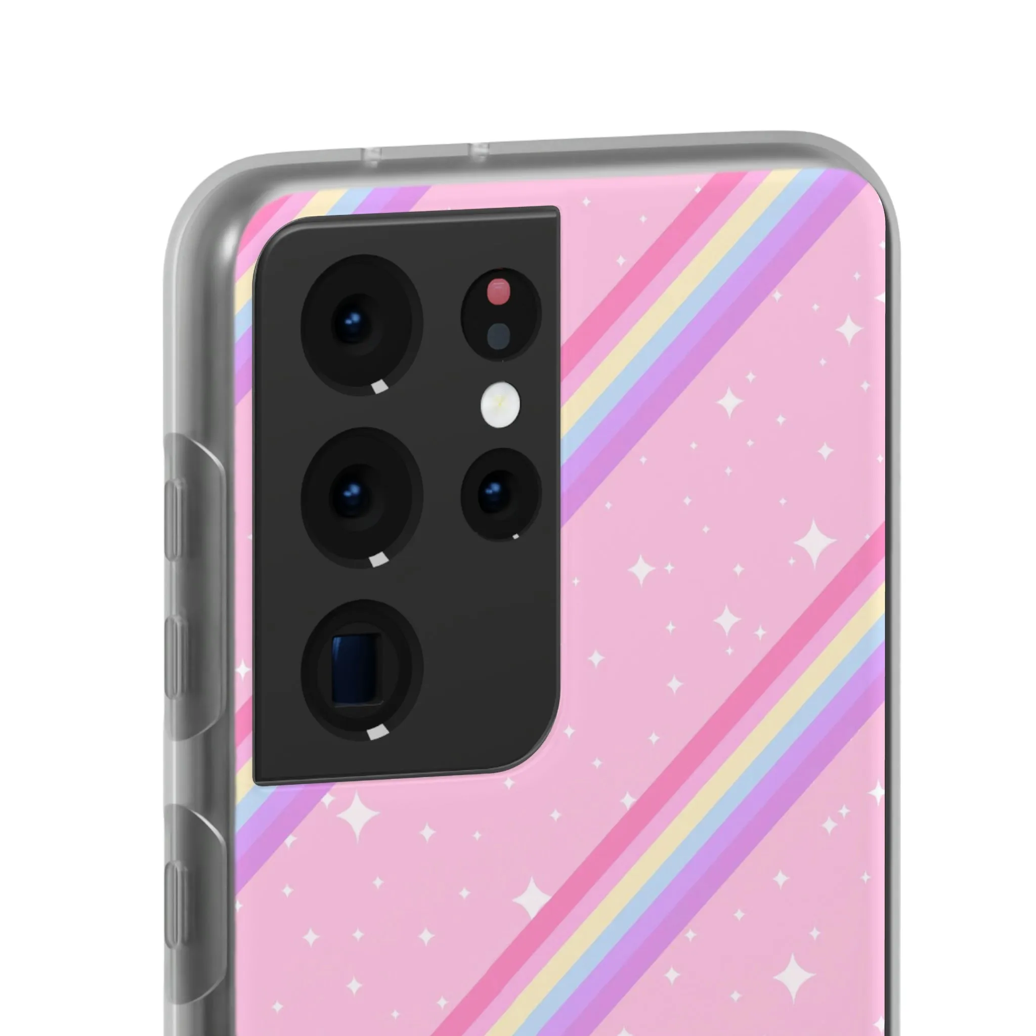 Kawaii Sparkle Cake Rainbow Beam Flexi Phone Case