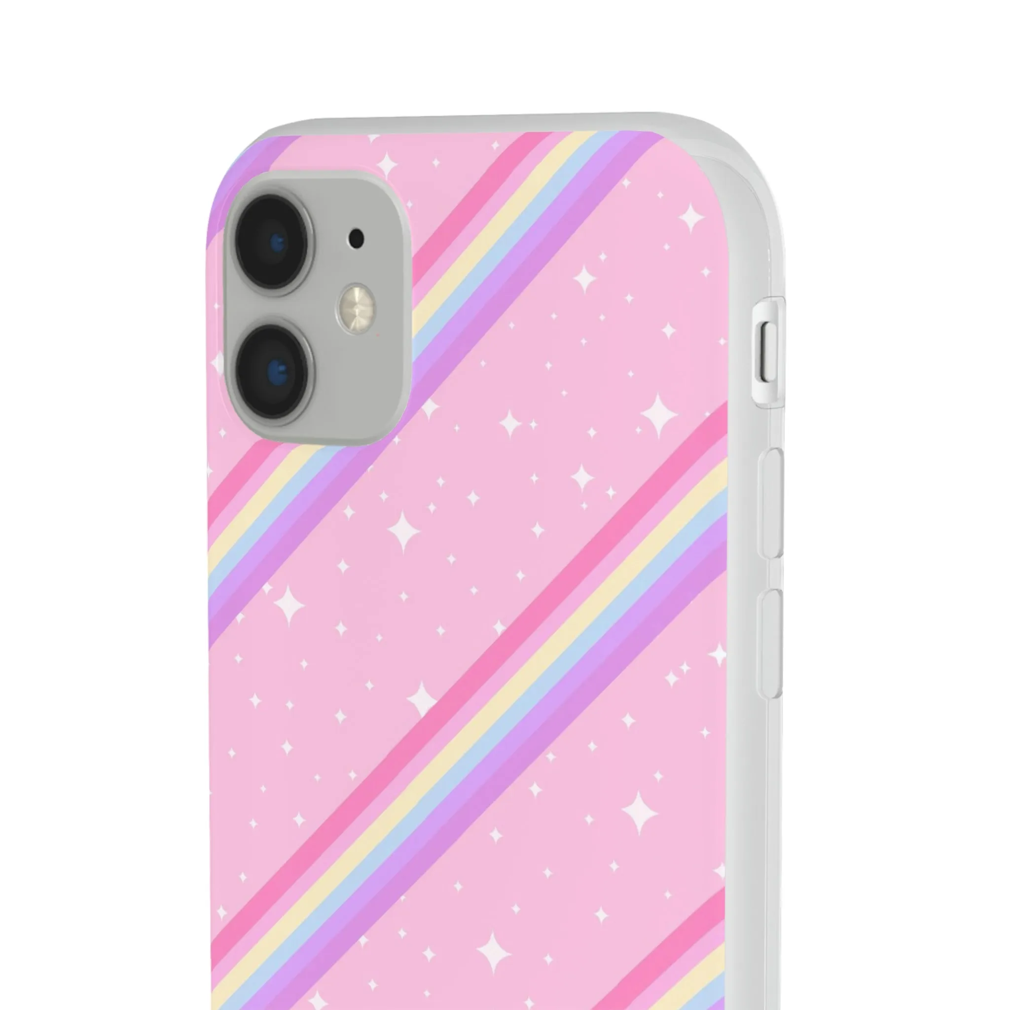 Kawaii Sparkle Cake Rainbow Beam Flexi Phone Case