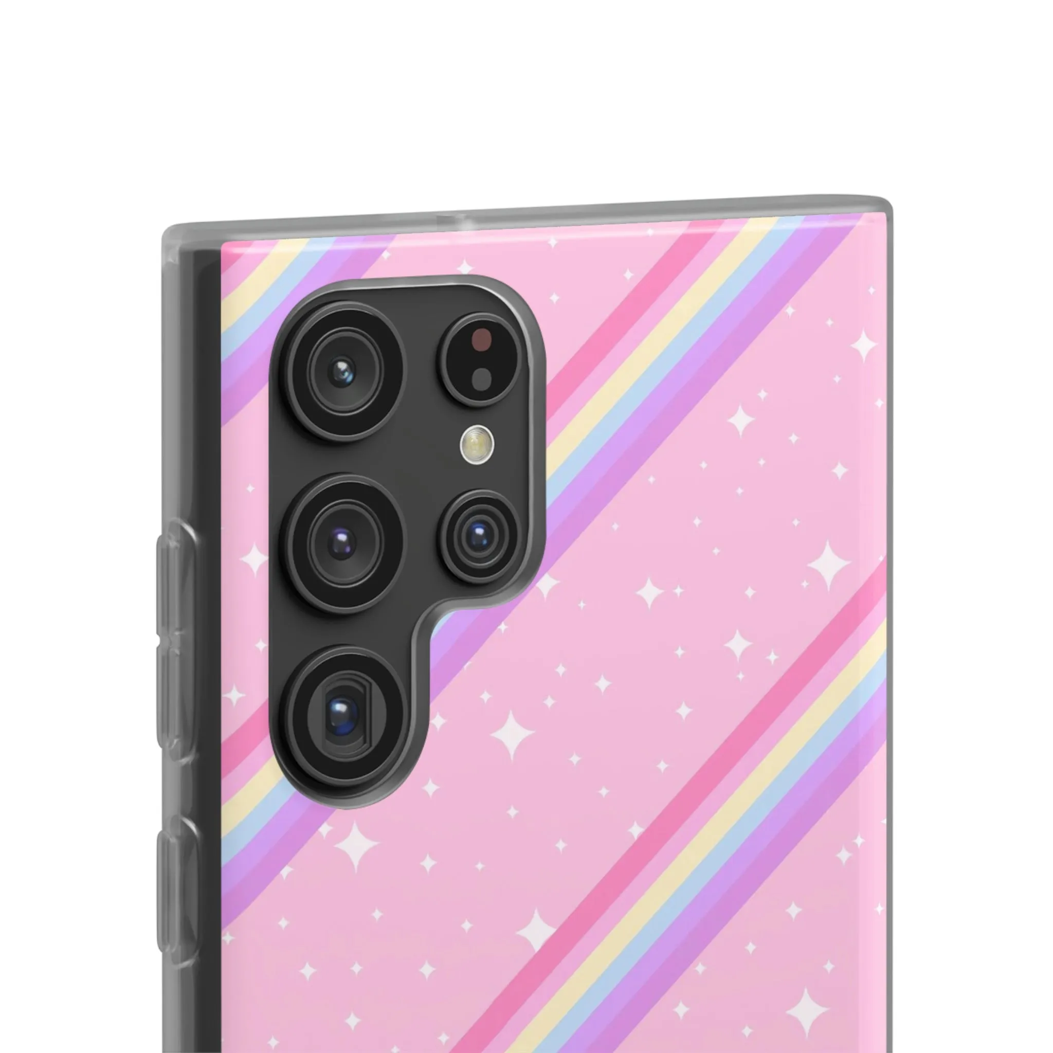 Kawaii Sparkle Cake Rainbow Beam Flexi Phone Case