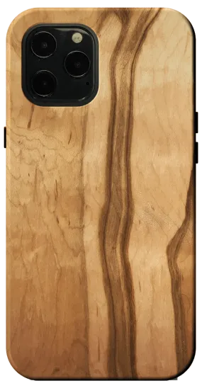 Kerf Select Figured Ambrosia Maple Wood Phone Case