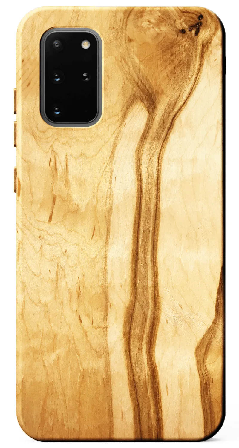 Kerf Select Figured Ambrosia Maple Wood Phone Case