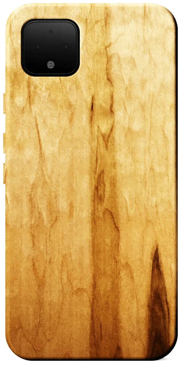 Kerf Select Figured Ambrosia Maple Wood Phone Case